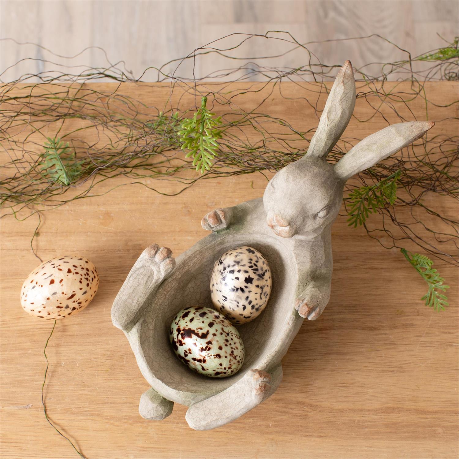 Belly Up Bunny Bowl / Planter