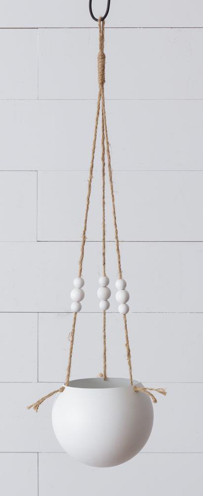 Planter - Hanging With Beads, Lg