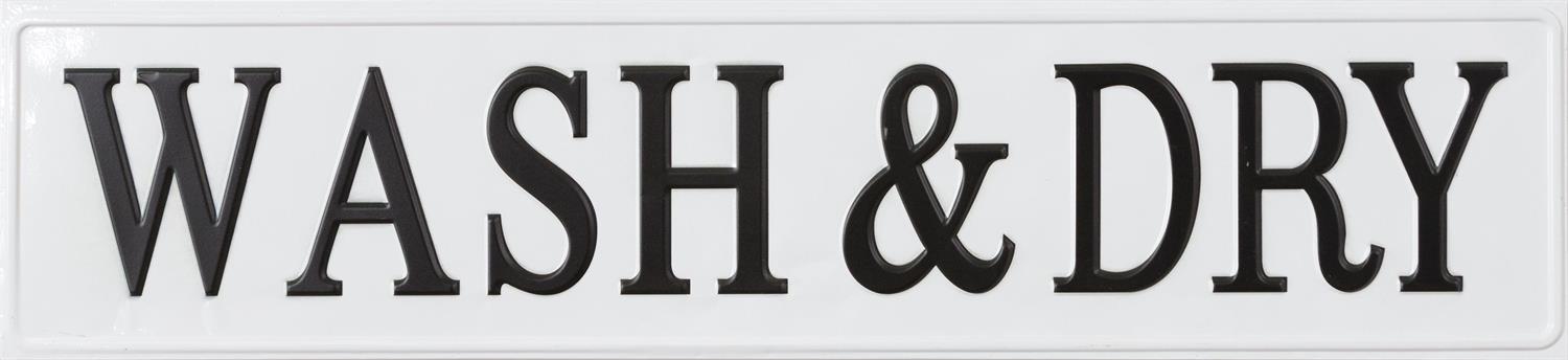 Sign - Wash And Dry
