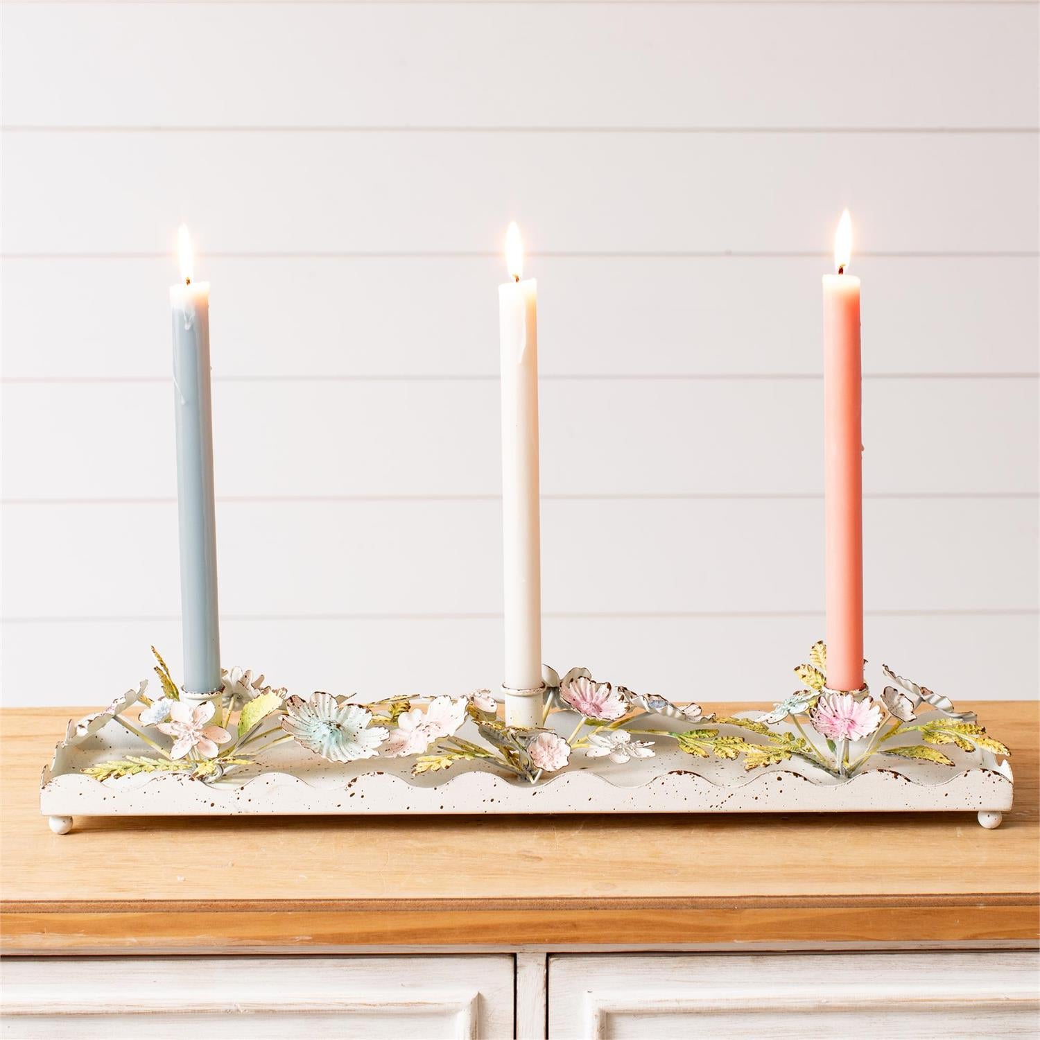 Dainty Hydrangea Candle Holder