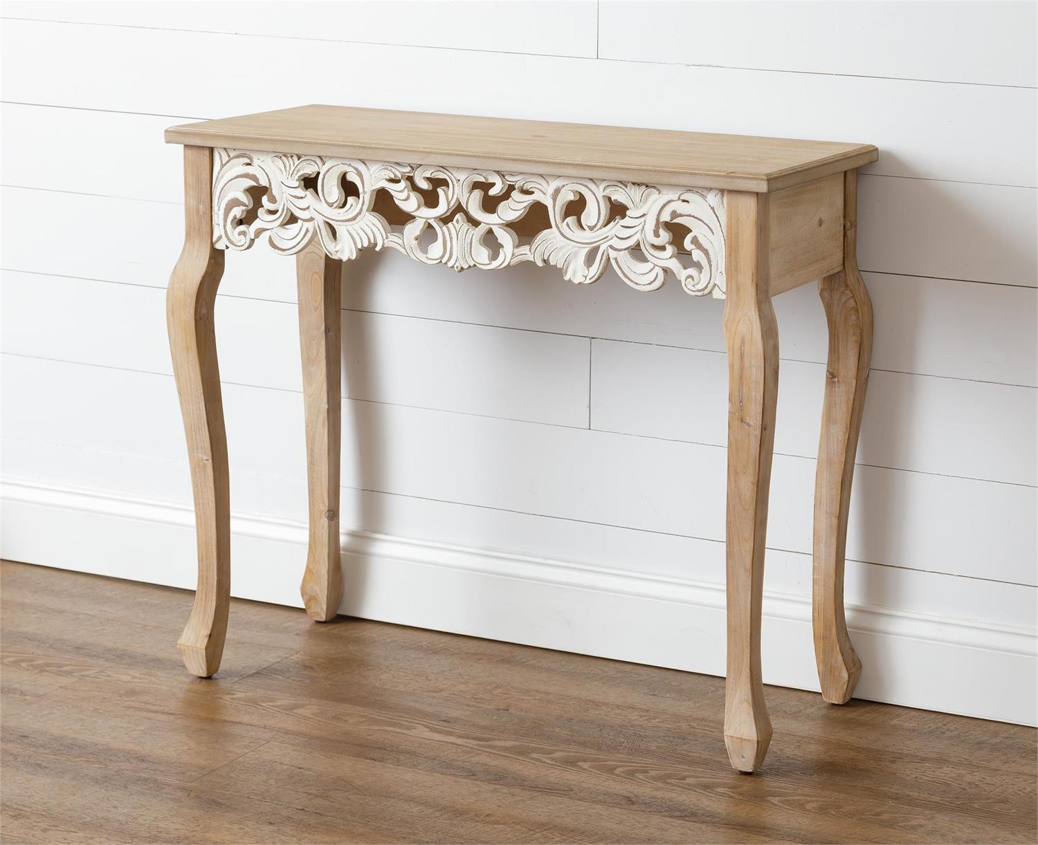 Console Table With Scroll Details