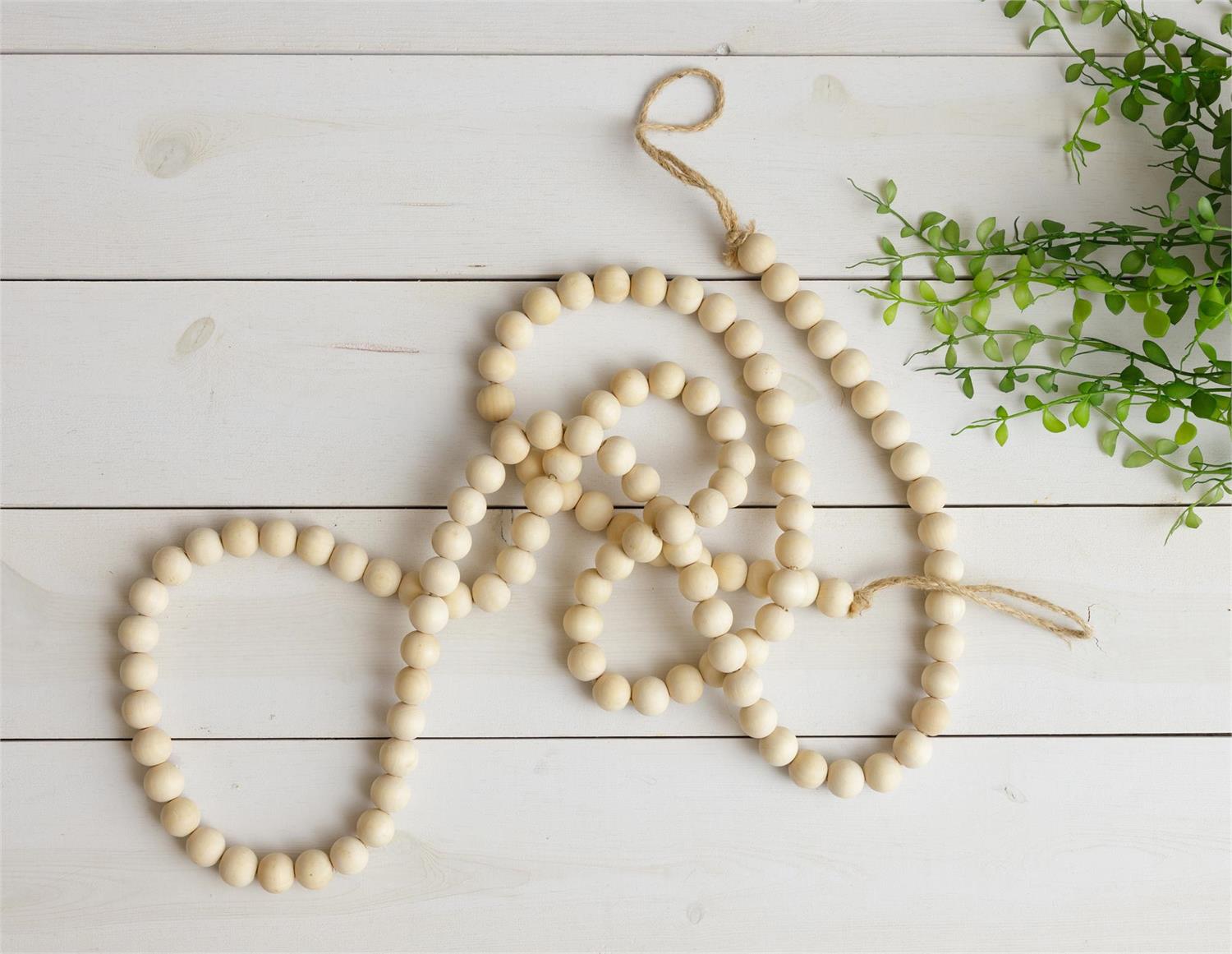 Farmhouse Beads - One Inch Natural Wood Beads