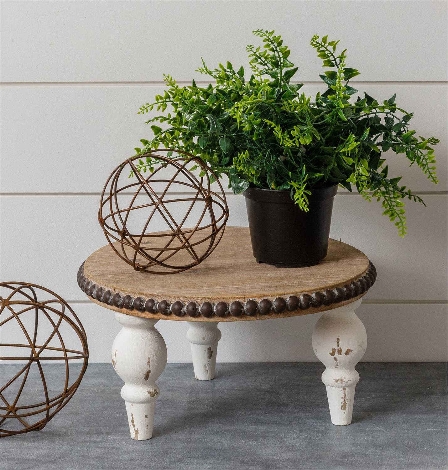 Round Riser With Beaded Edge