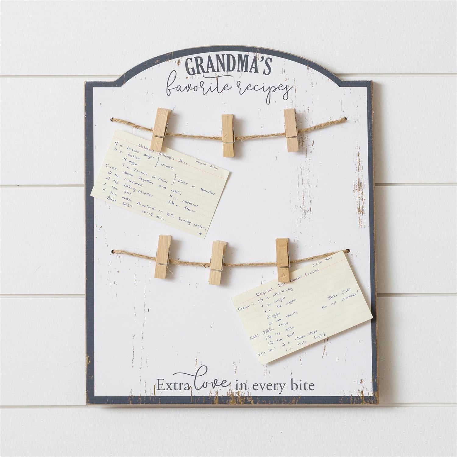 Grandma's Favorite Recipes Board