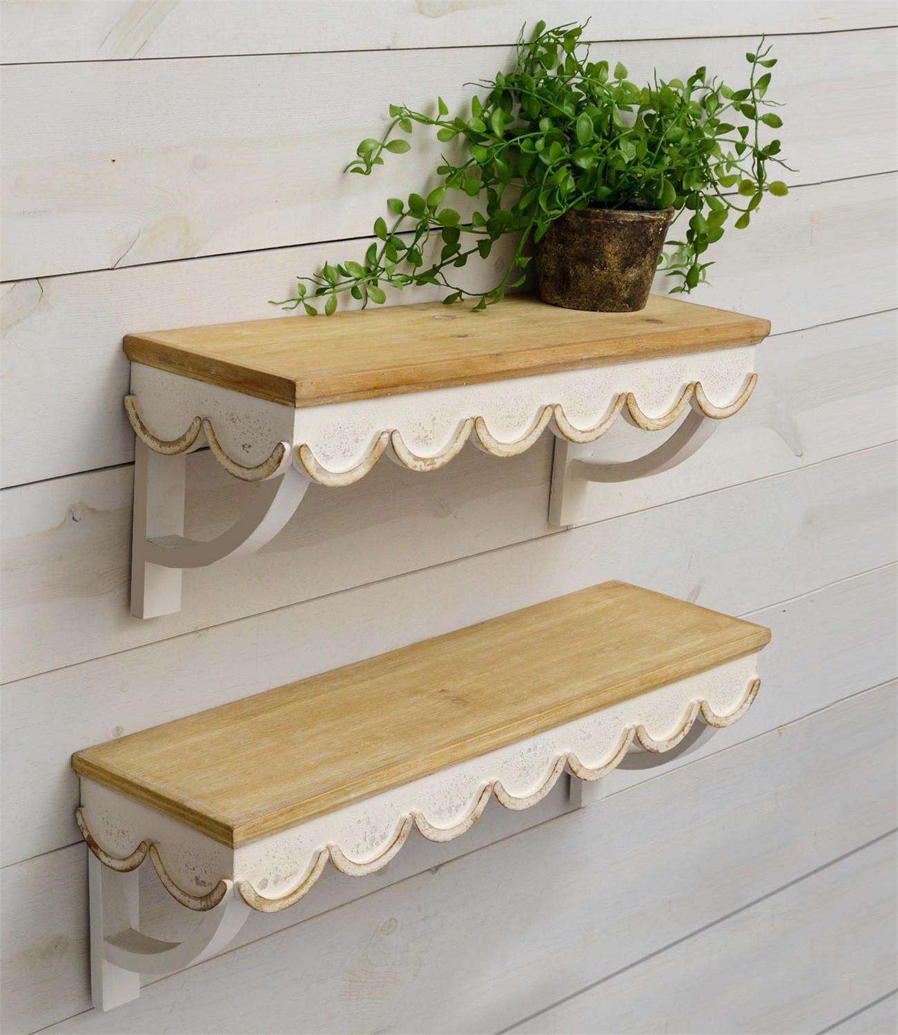 Scallop Edge Shelves