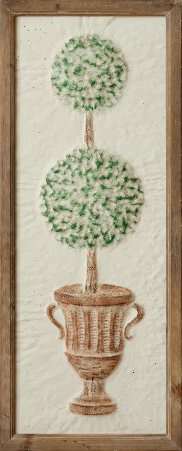 Embossed Topiary Wall Hanging