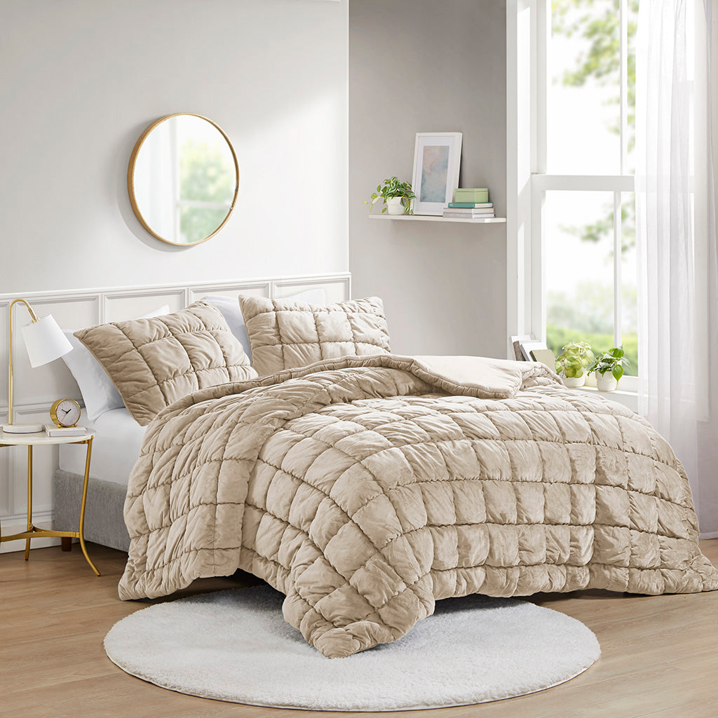 Velvet Dream Puff 2 Piece Comforter Set