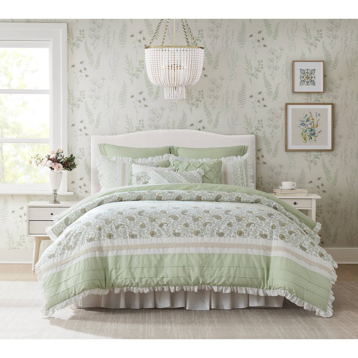 9 Piece Cotton Percale Comforter Set