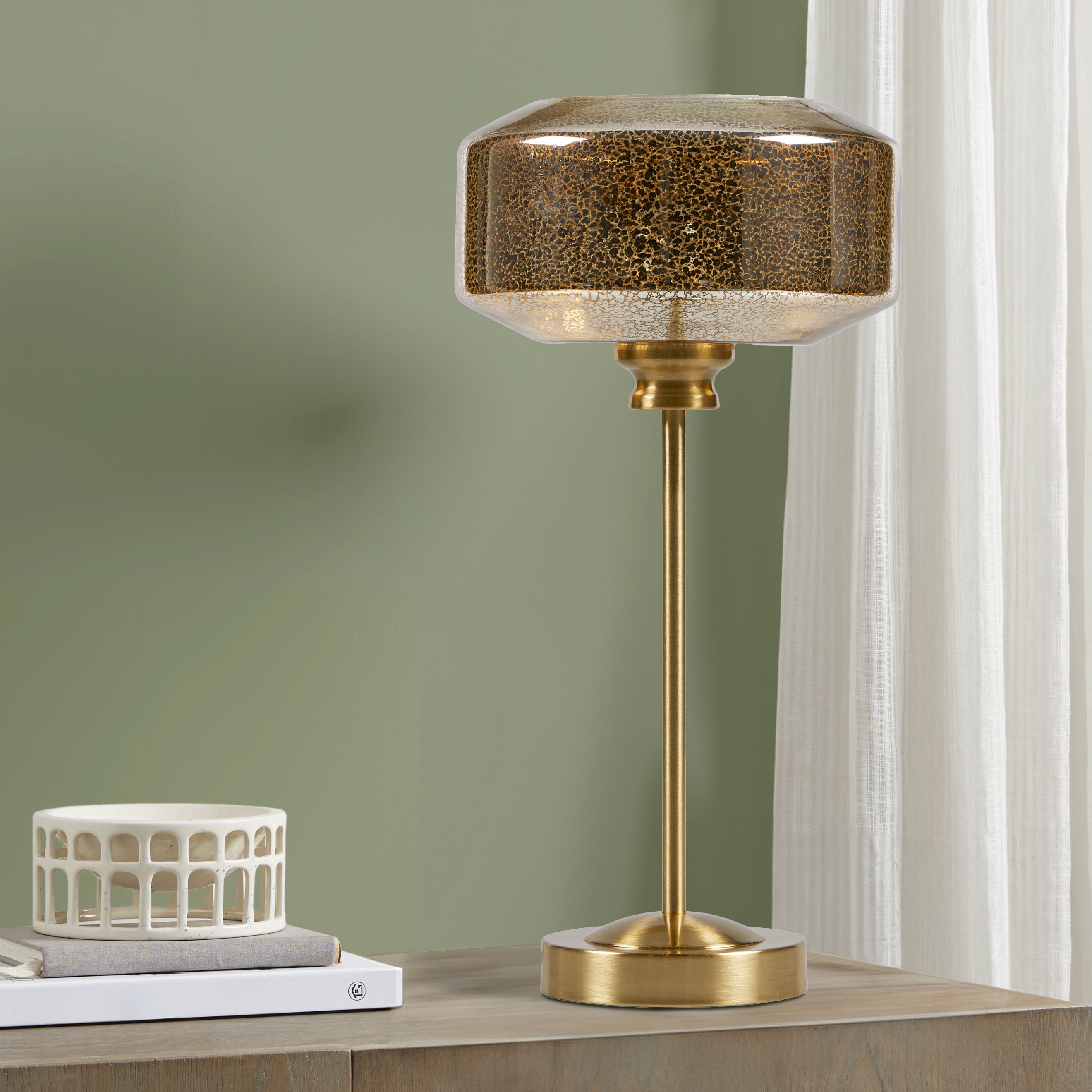 Lumivive Glass Cylinder Table Lamp