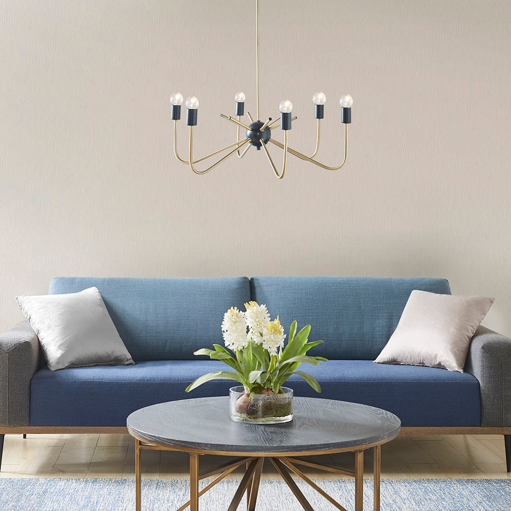 Alexis 8-Light Traditional Chandelier with Drum Shades