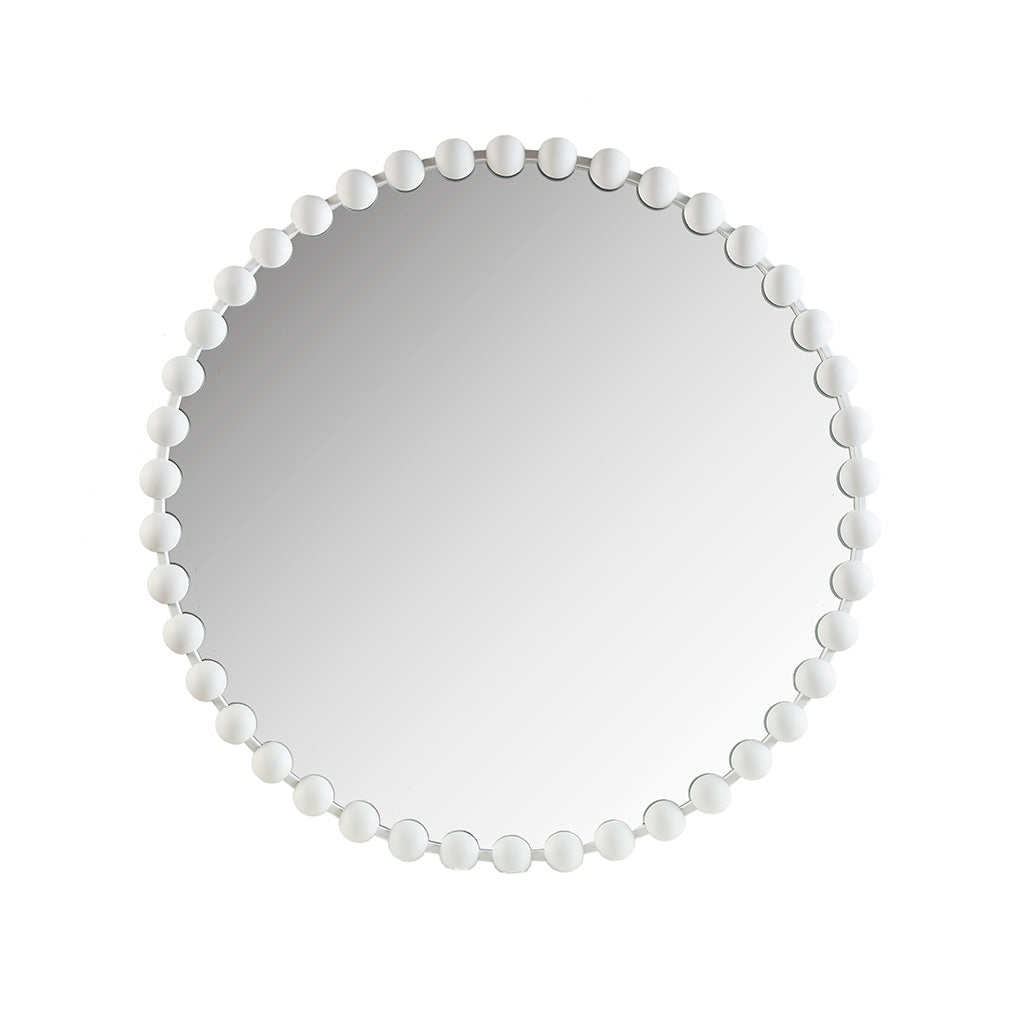 Marlowe Mirror Gold Gingko Leaf Round Wall Mirror 30.5"