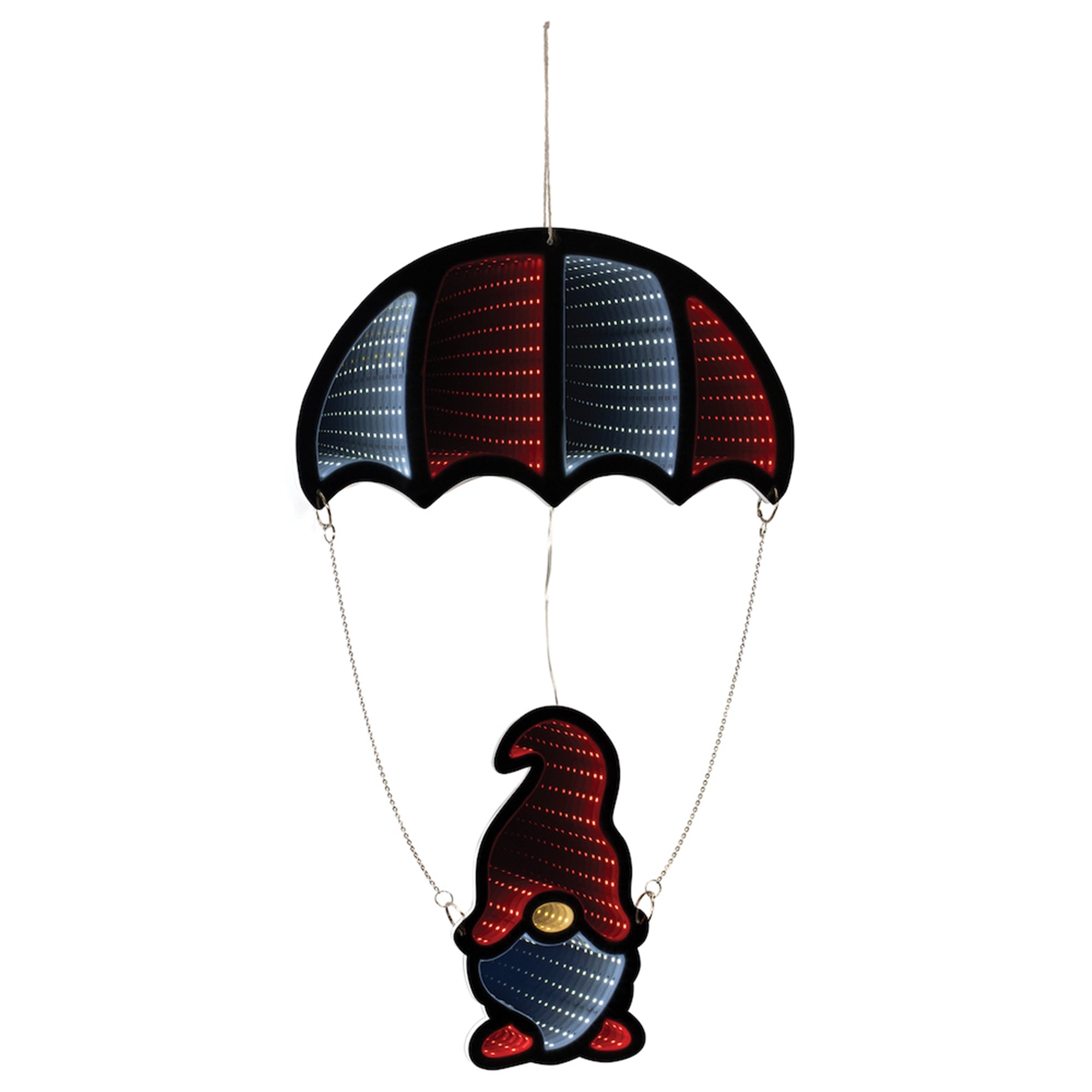 Gnome w/Parachute Ekkolight 23.5”H Acrylic UL Plug Included