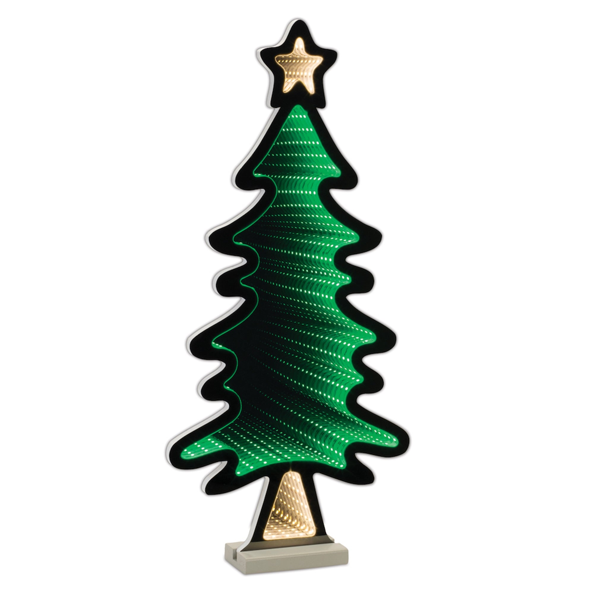 Tree w/Star Infinity Light 25”H Acrylic UL Plug Included