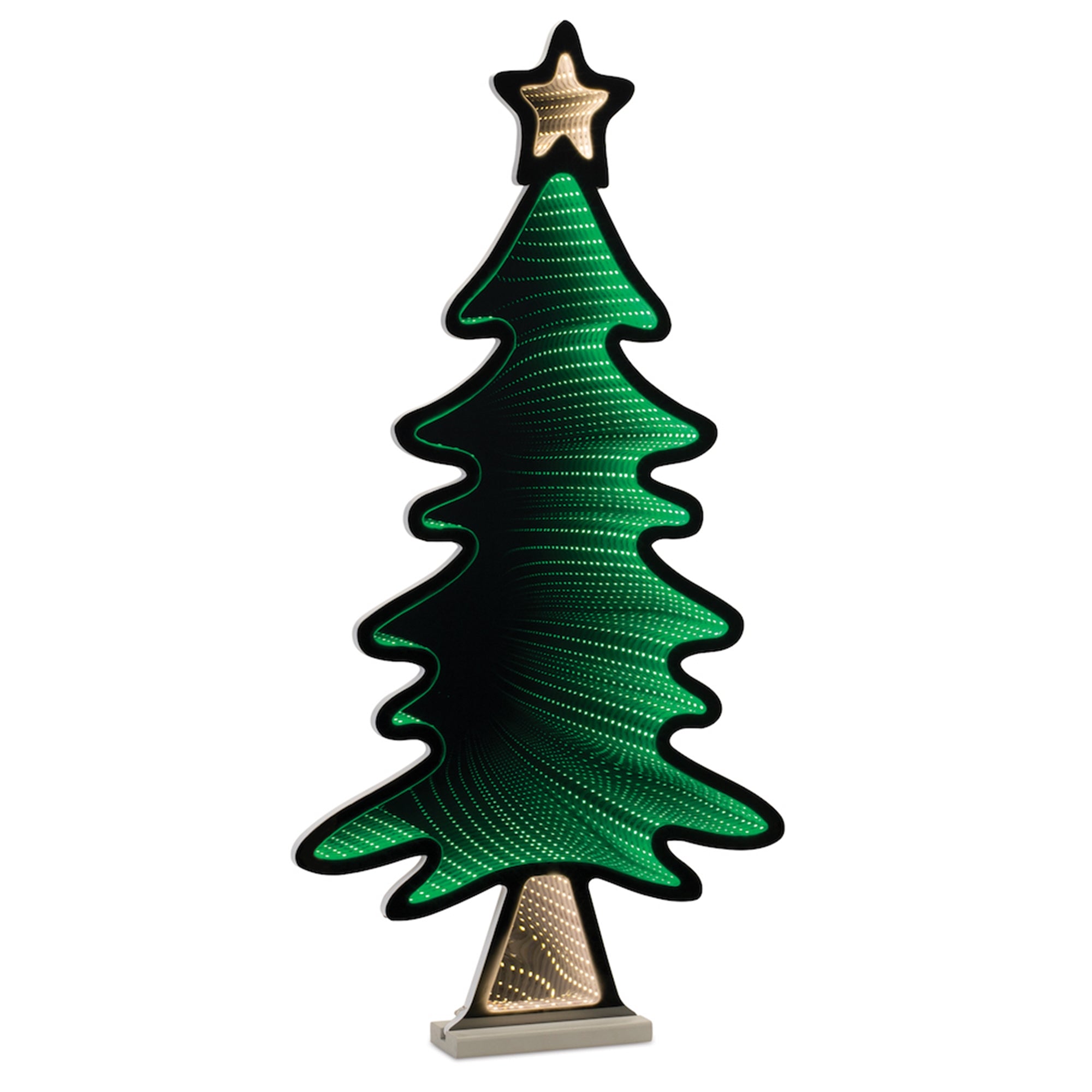 Tree w/Star Infinity Light 37.5”H Acrylic UL Plug Included
