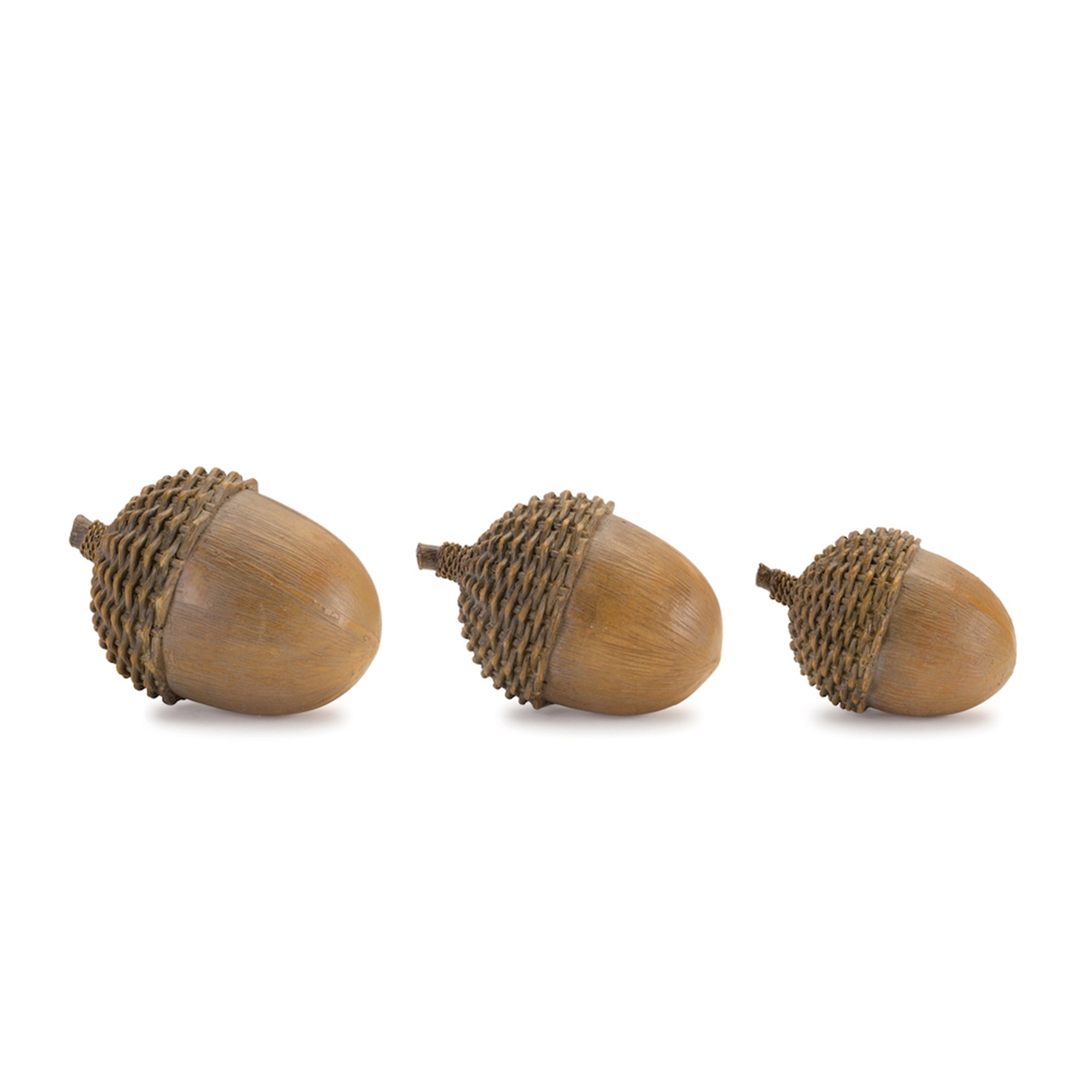 Acorn (Set of 3) 5"H, 6"H, 6.5"H Resin