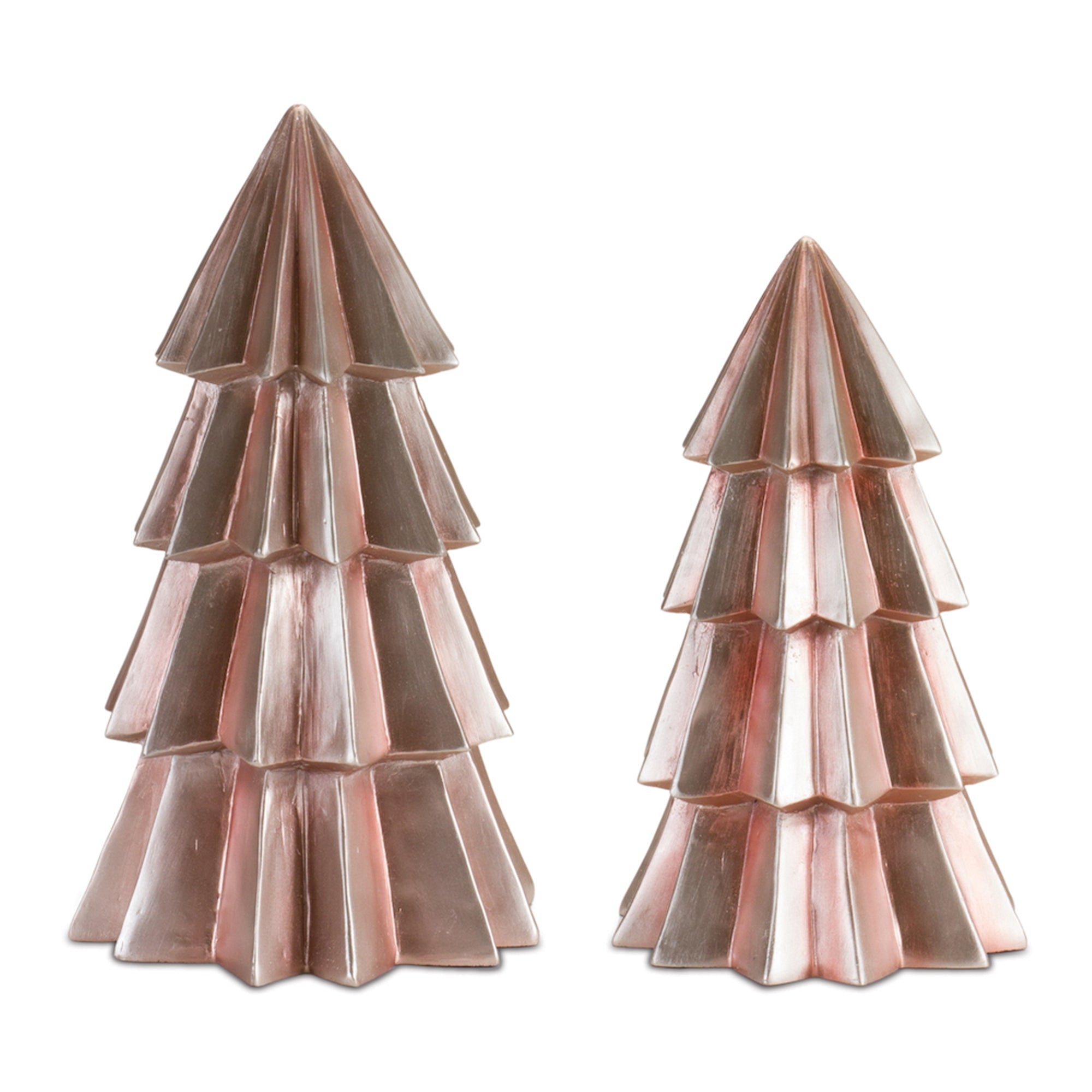 Modern Blush Pink Pine Tree (Set of 2)