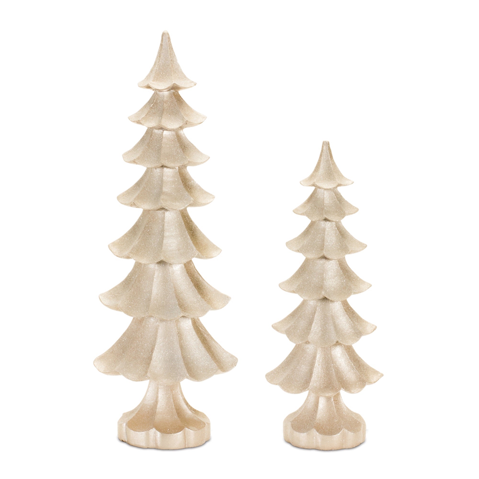 Tree (Set of 2) 11"H, 14.5"H Resin
