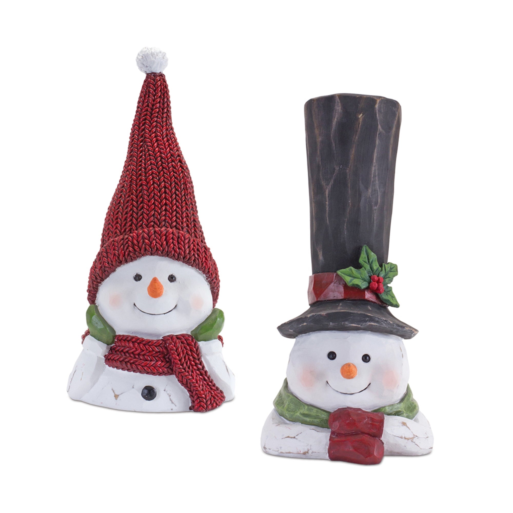 Snowman (2 Asst) 12”H Resin