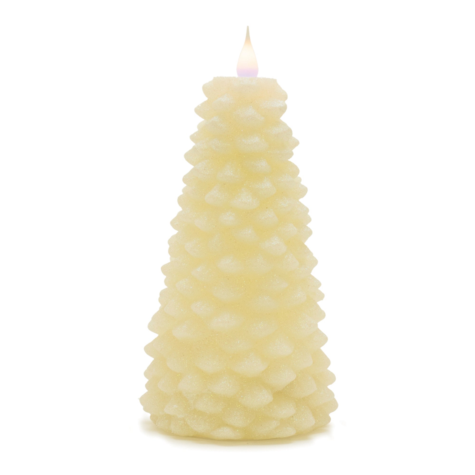 Tree Candle 8”H Wax 2 AA Batteries, Not Included