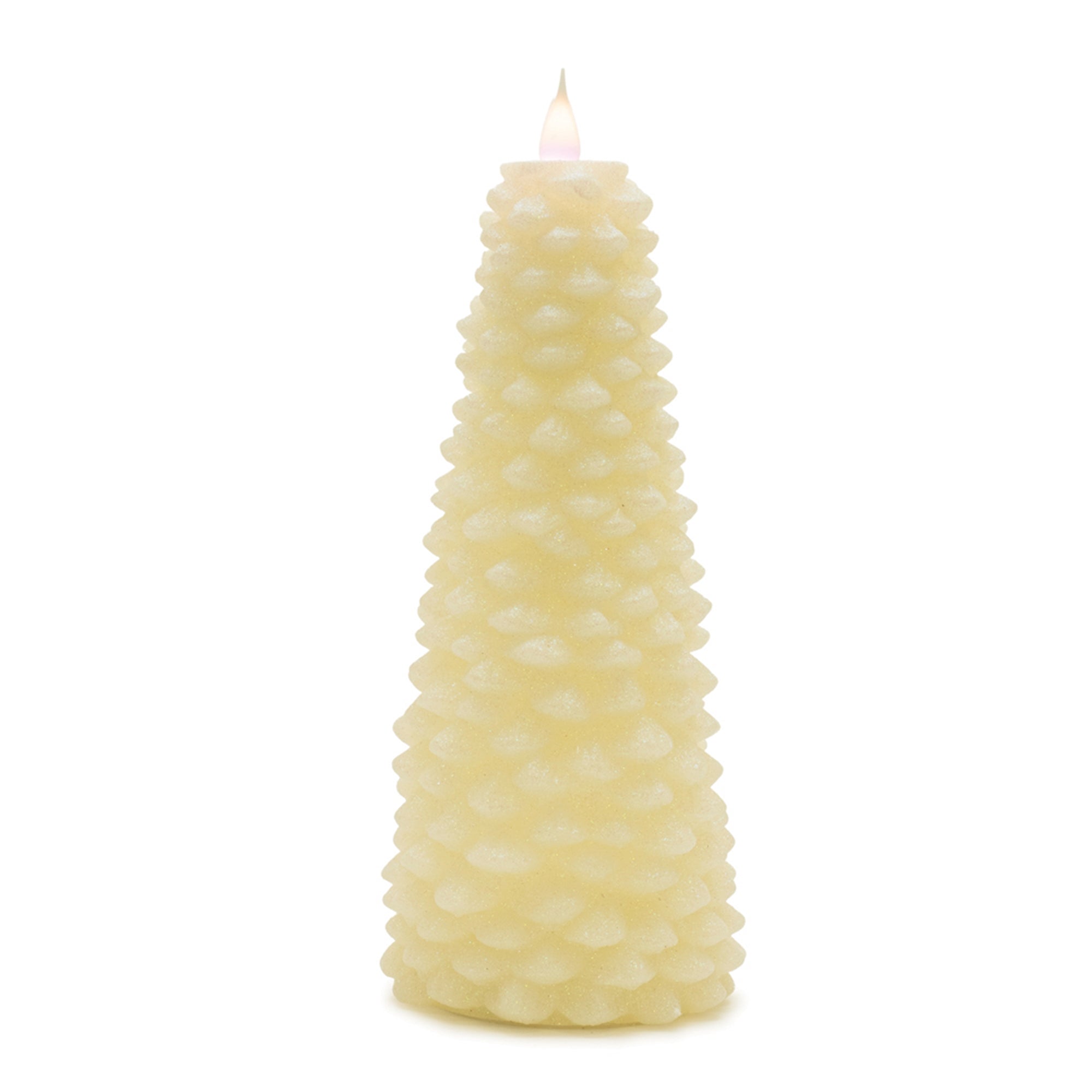Tree Candle 10”H Wax 2 AA Batteries, Not Included