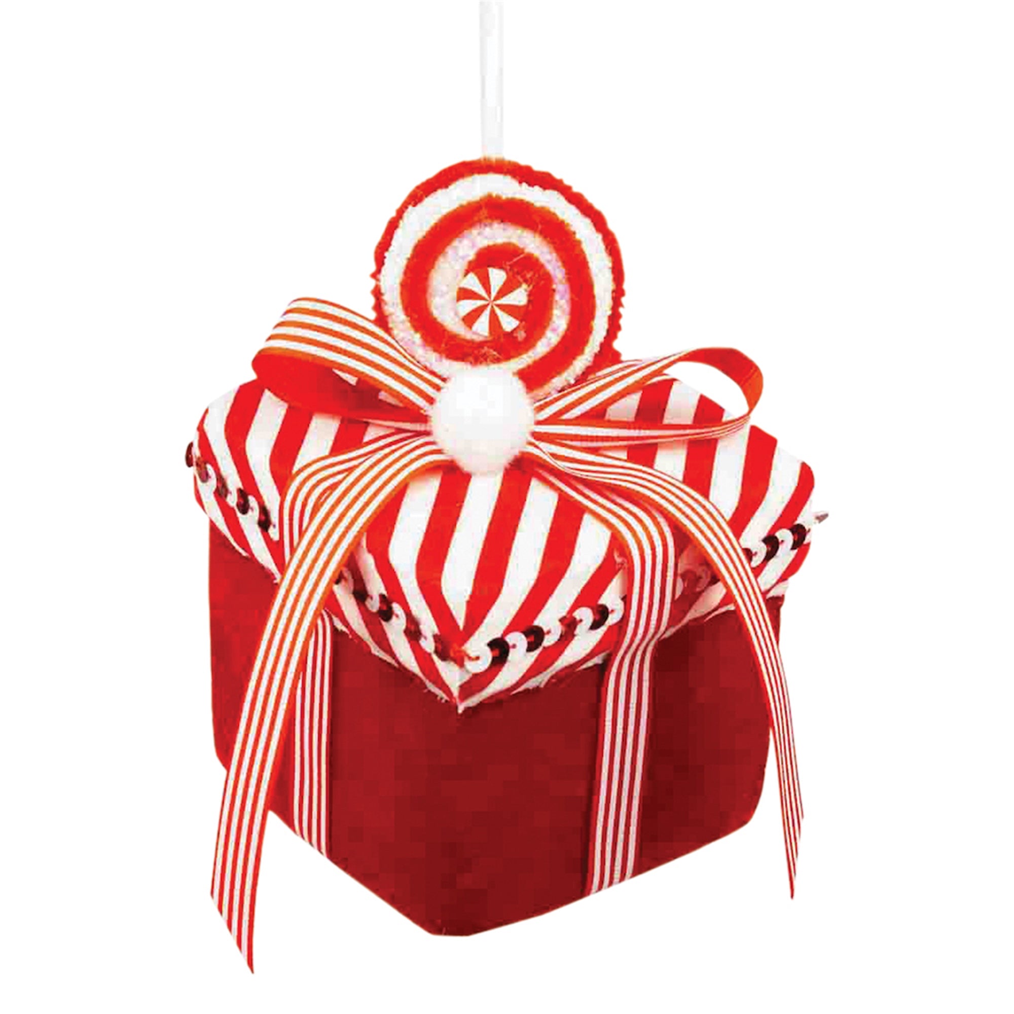 Package Ornament 5.5”H Foam/Fabric
