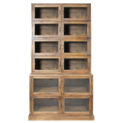 Wood Cabinet with 12 Doors