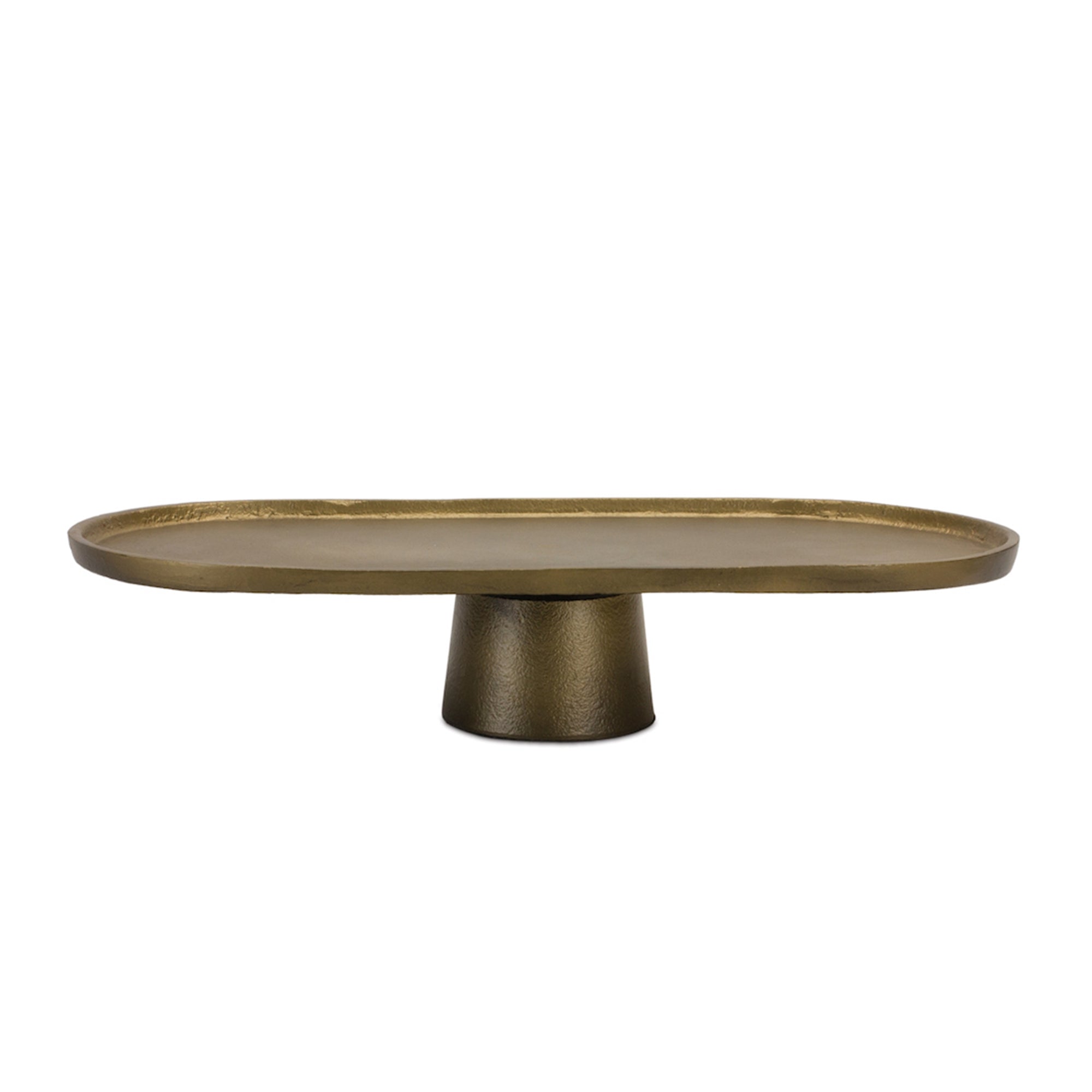 Tray on Pedestal 12"L x 6.5"W x 3"H Aluminum