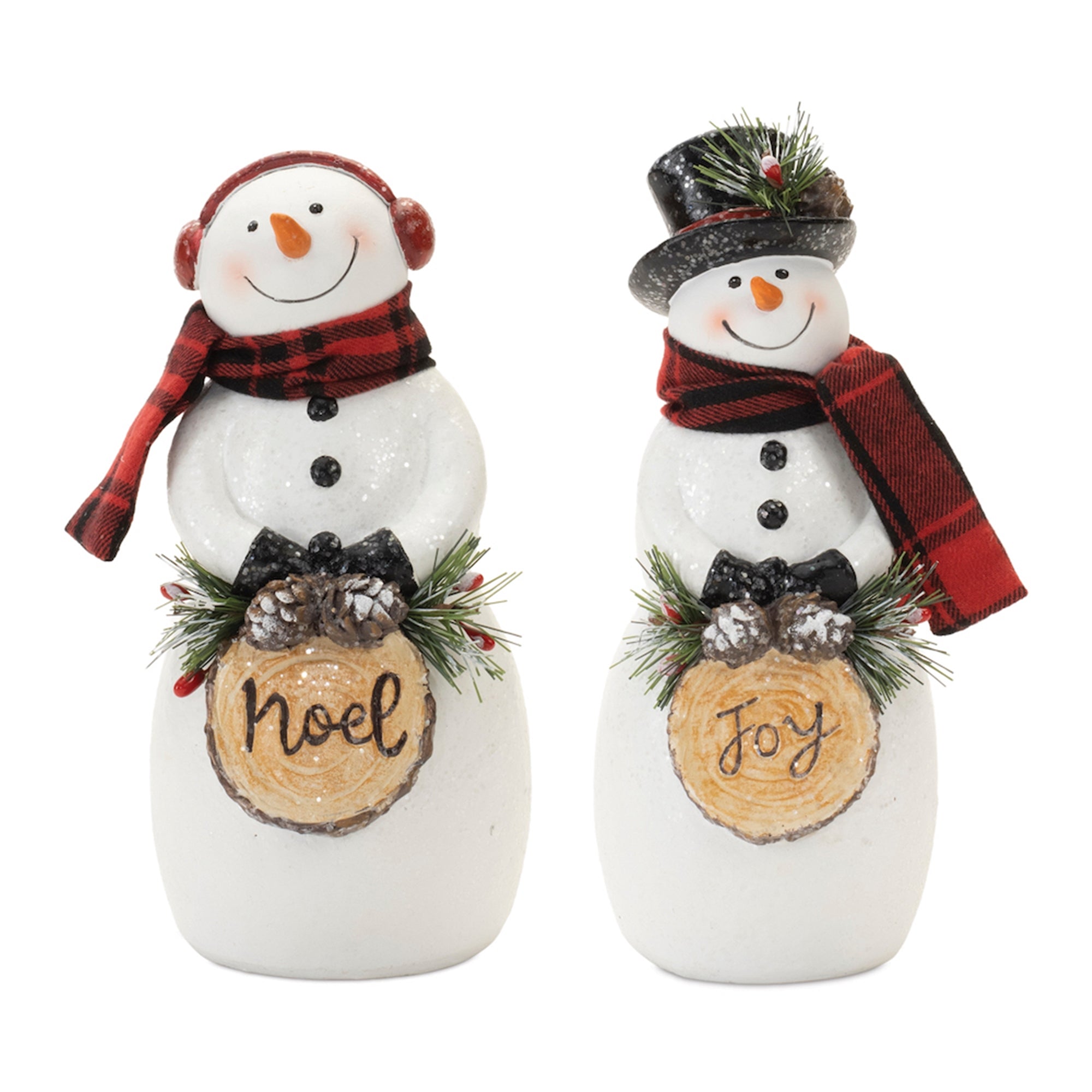 Snowman (2 Asst) 7.75"H, 8.25"H Resin