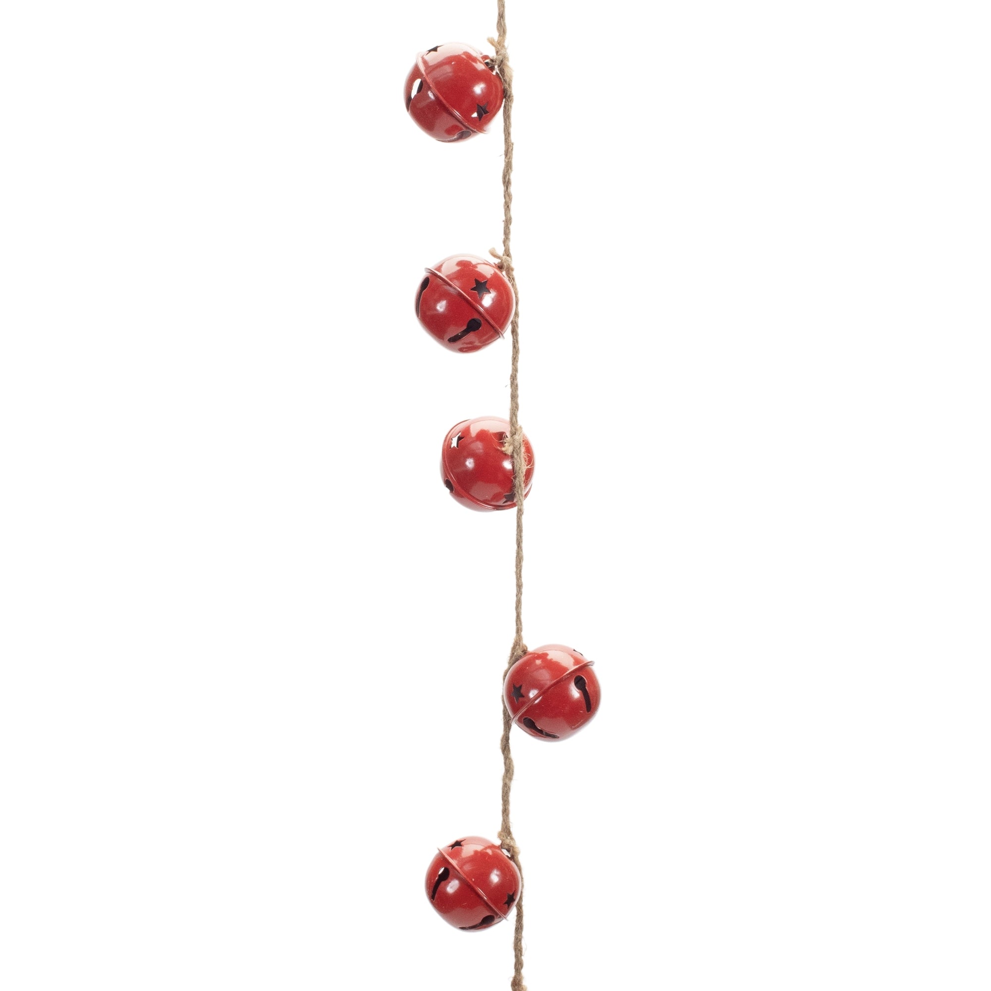 Sleigh Bell Garland 38”L Metal/Rope