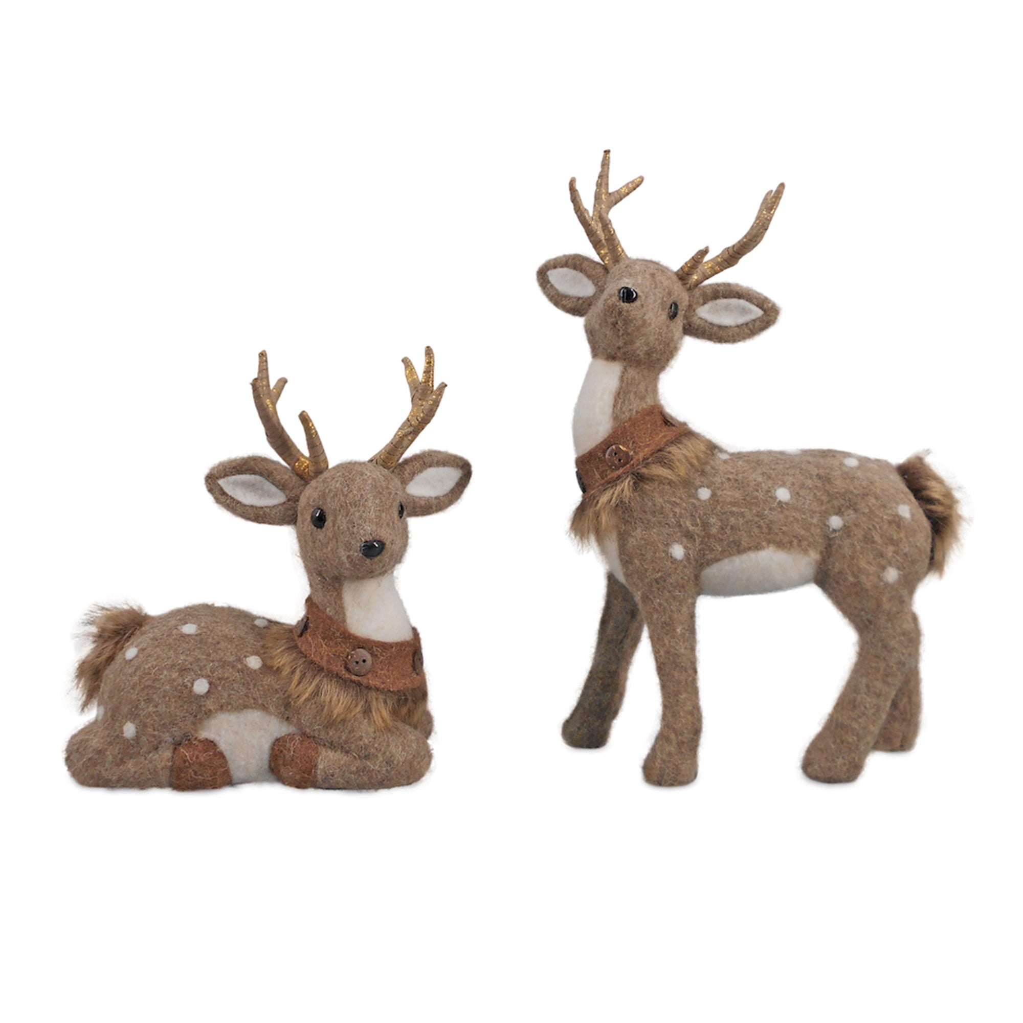 Deer (2 Asst) 10.5"H, 14.5"H Foam/Fabric