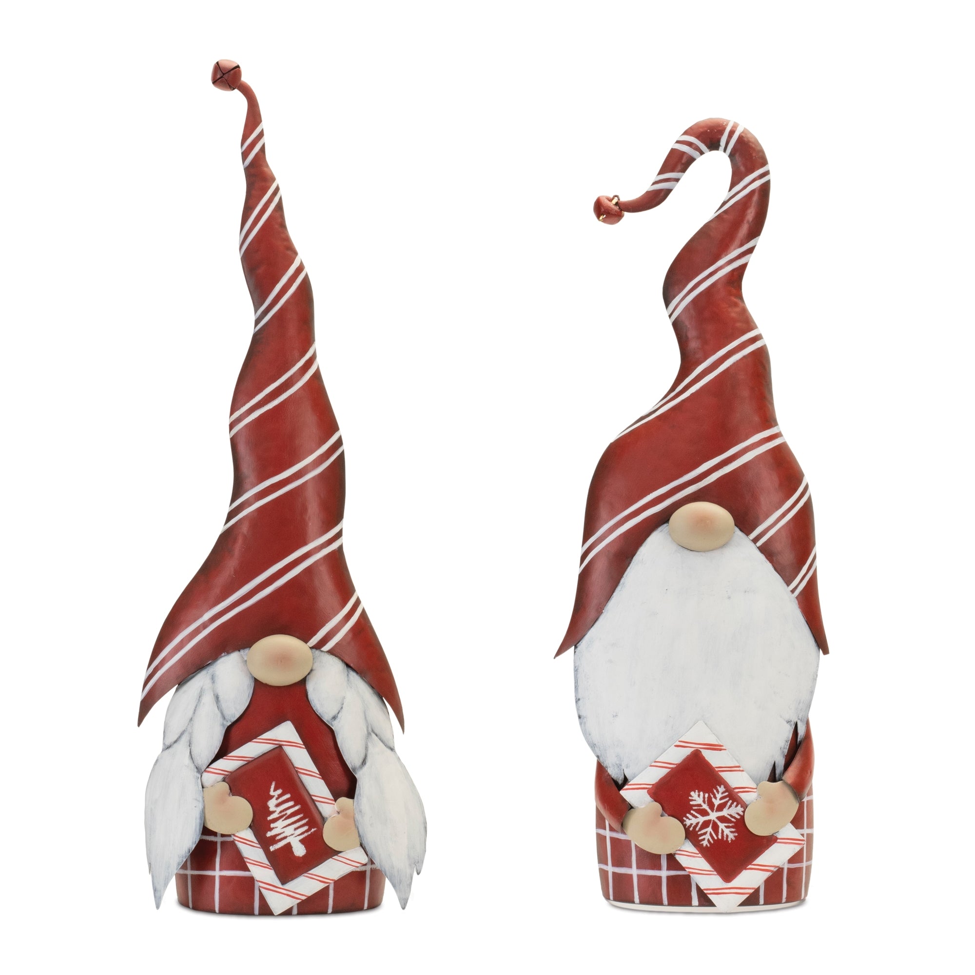 Christmas Gnome (2 Asst) 23.5"H, 25"H Iron