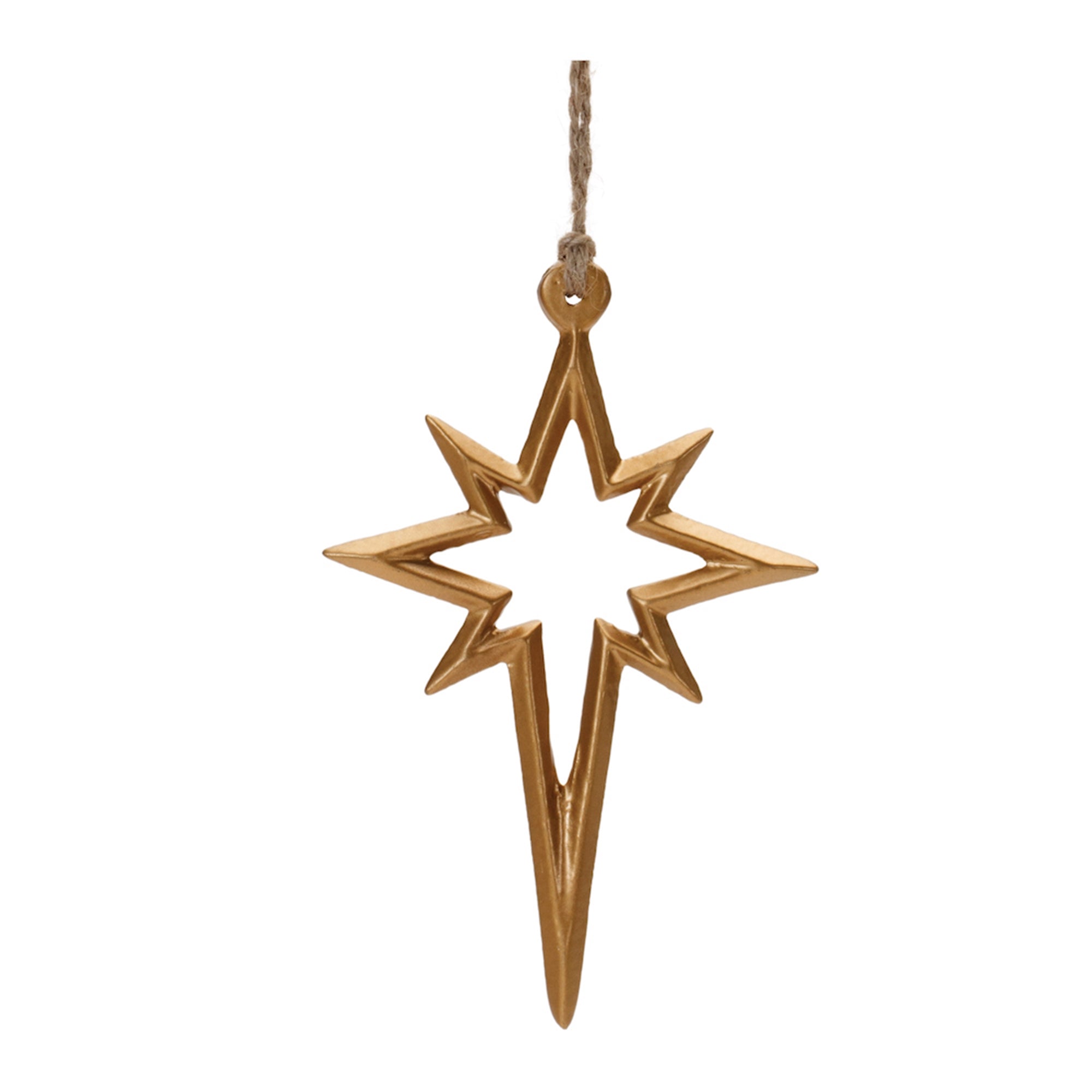 Star Ornament 5.75”H Aluminum