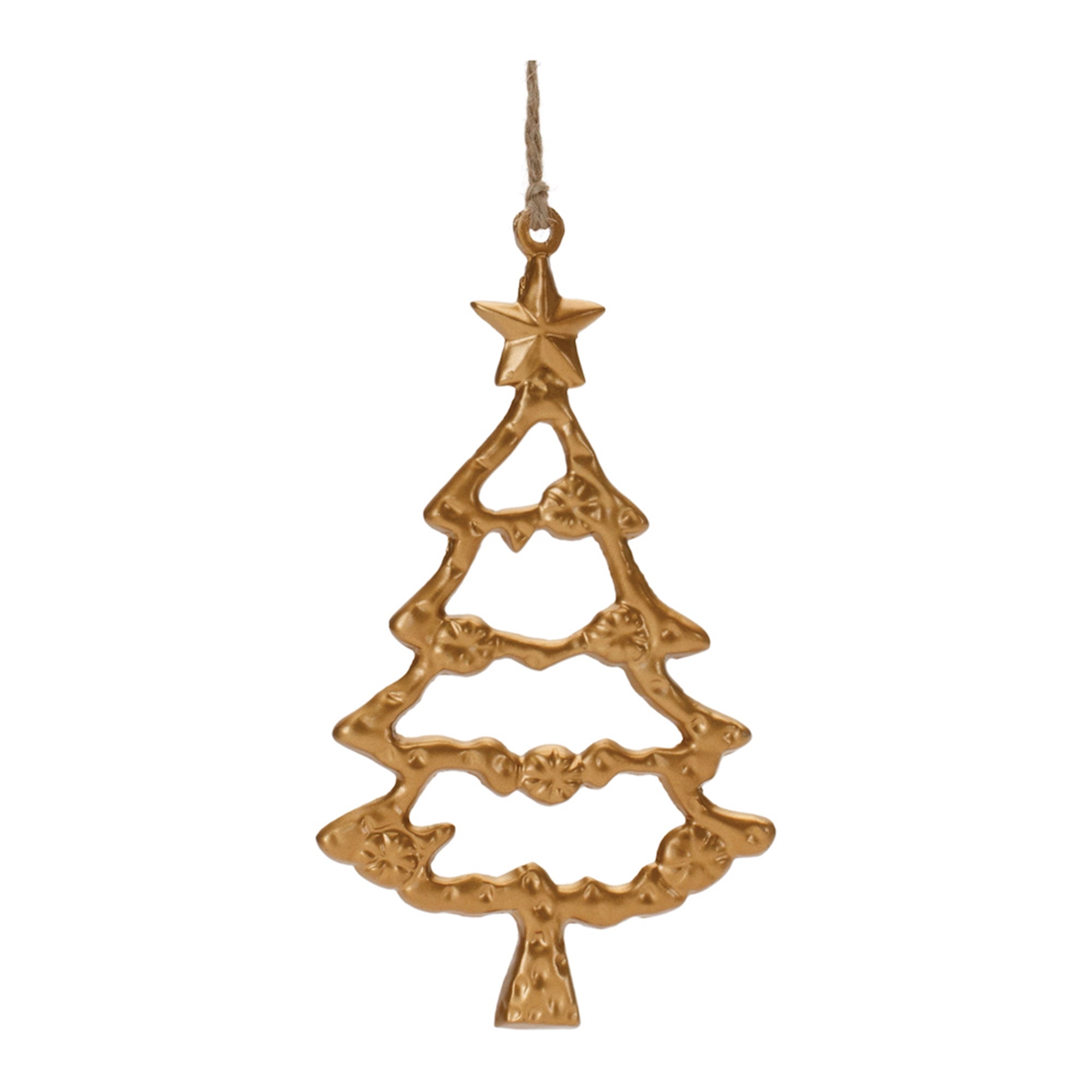 Tree Ornament 6”H Aluminum