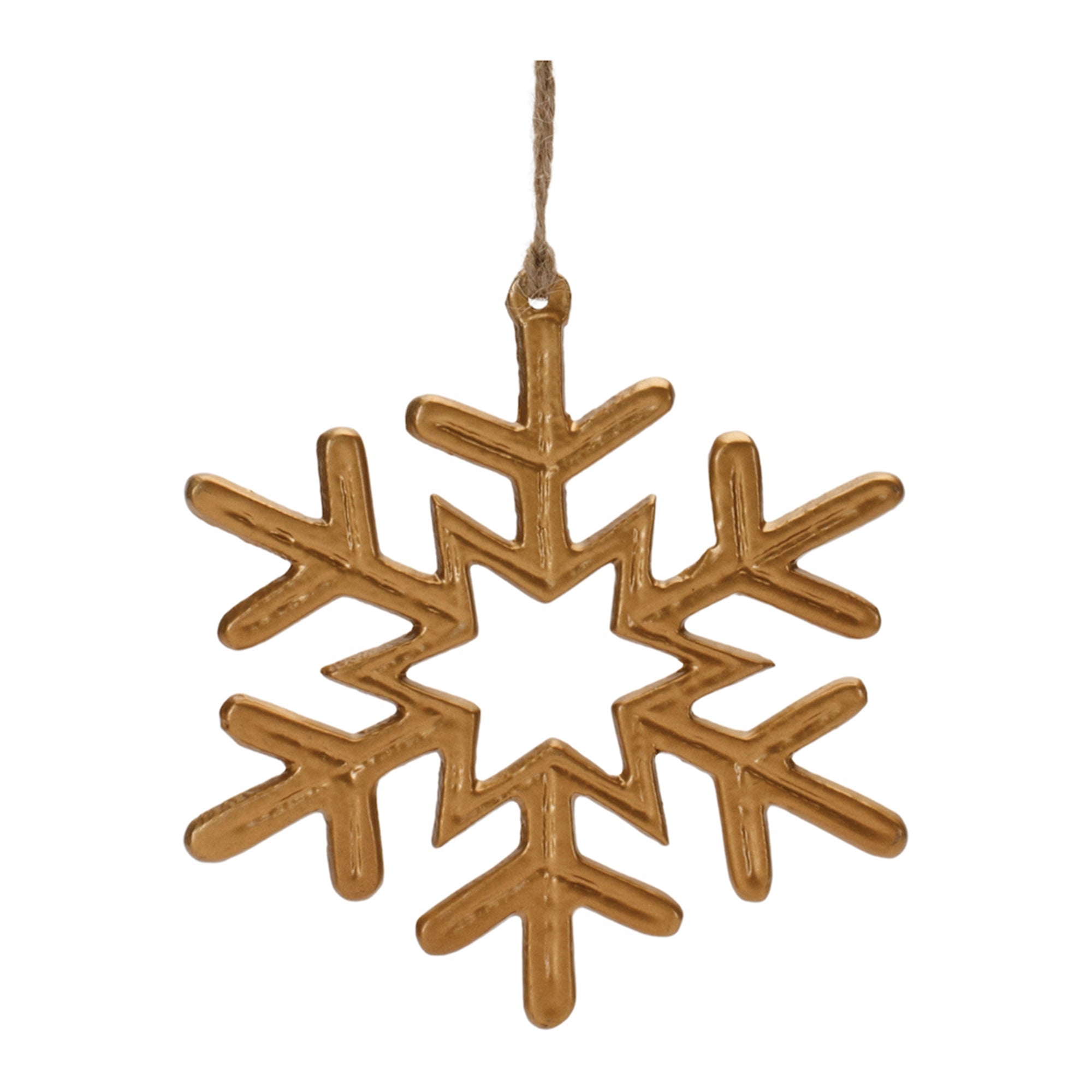 Snowflake Ornament 5”H Aluminum