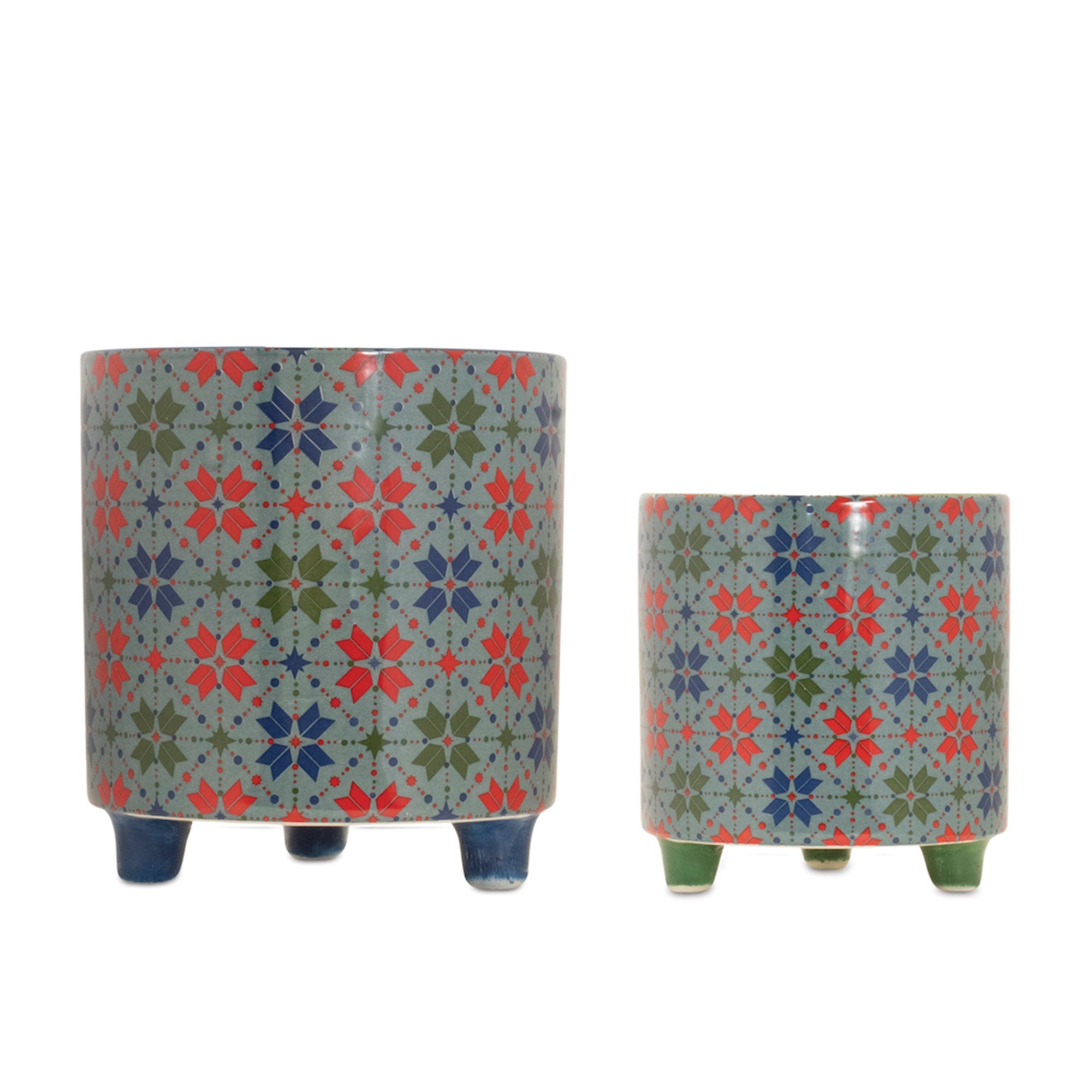Pot (Set of 2) 4.5"H, 6"H Dolomite