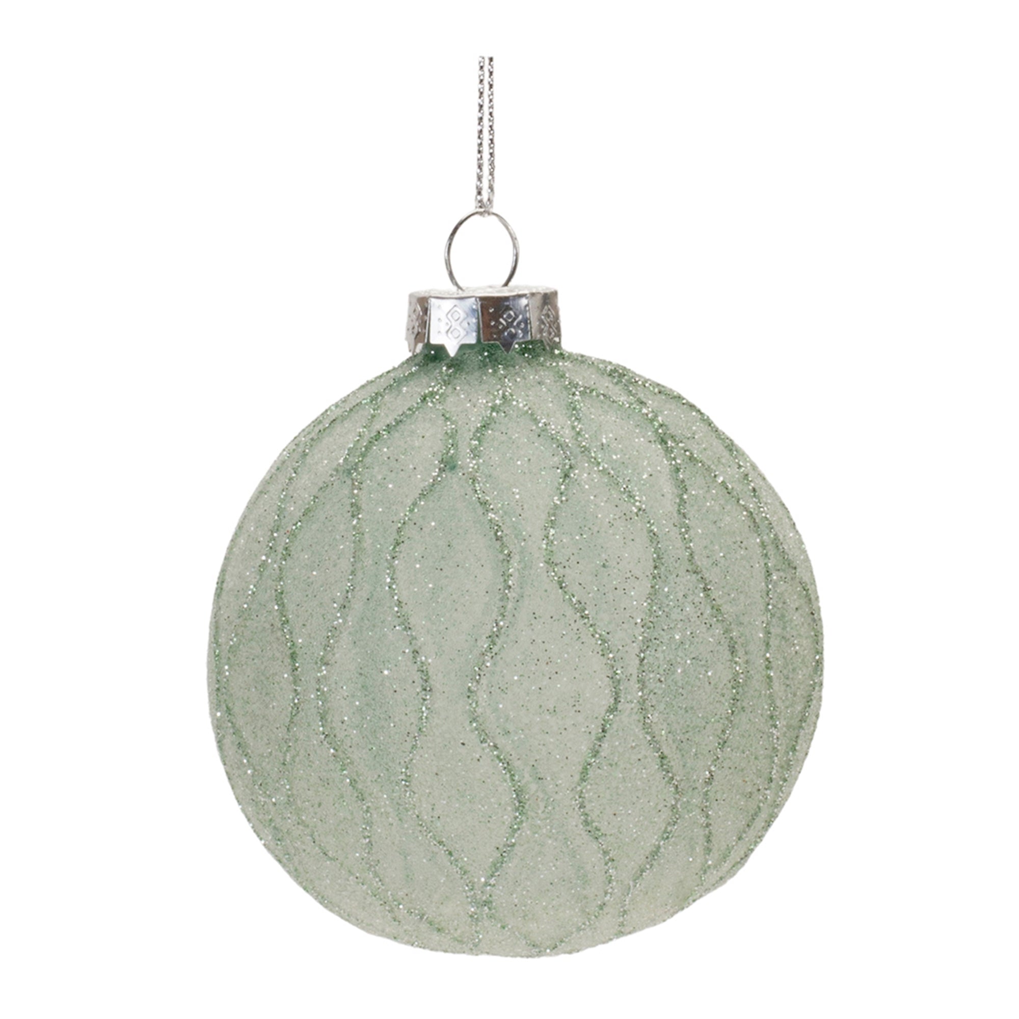 Ball Ornament 3”D Glass