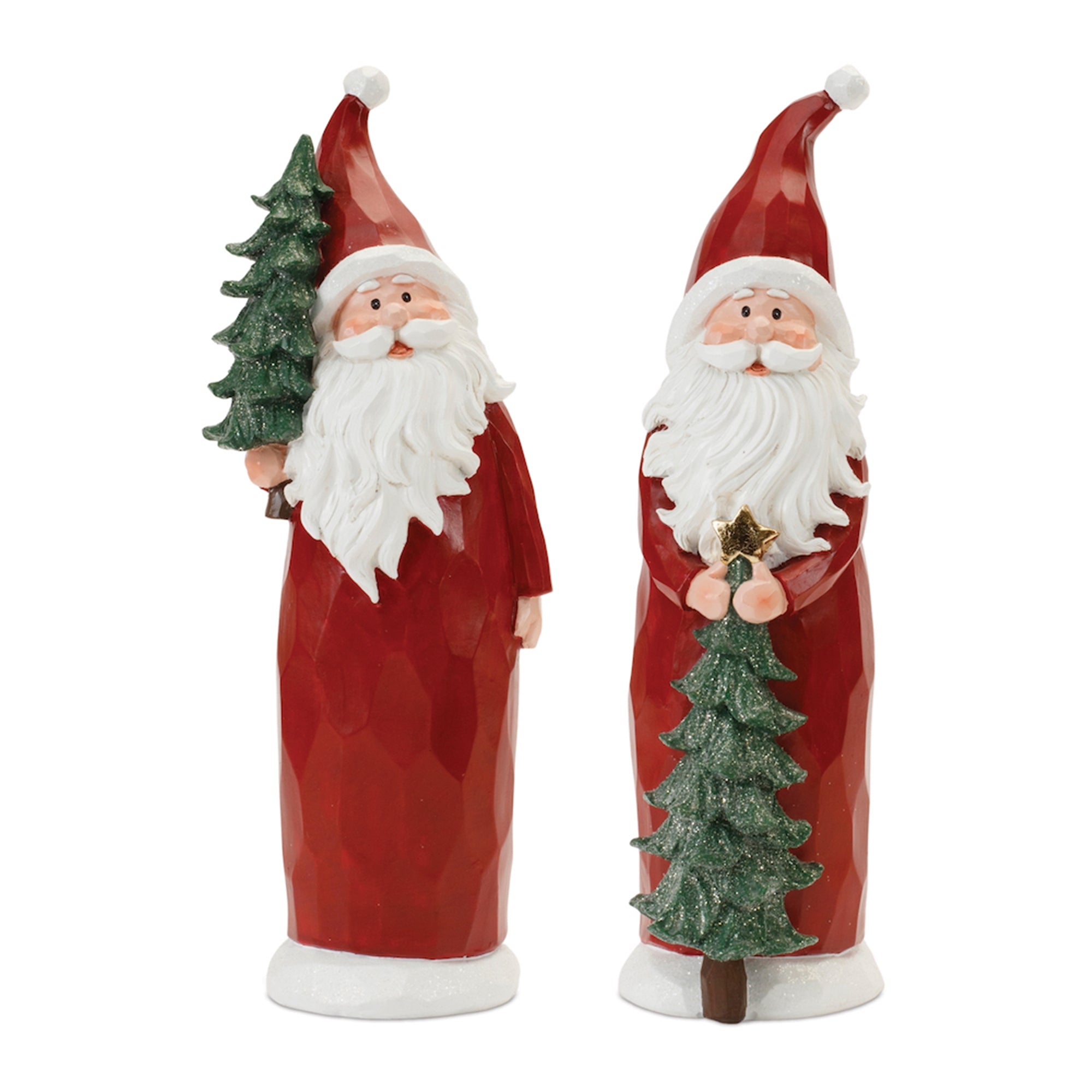 Santa (2 Asst) 15”H Resin