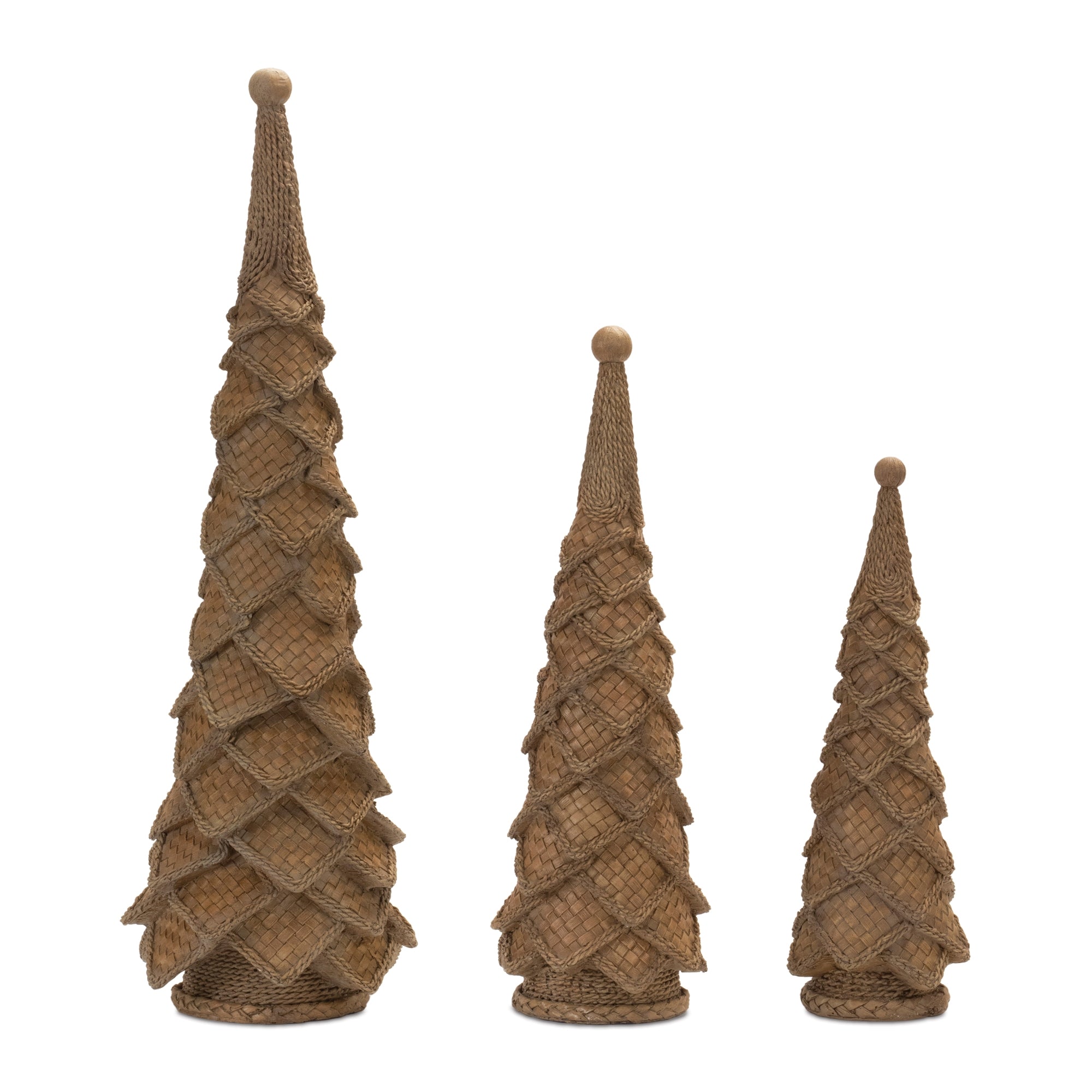 Tree (Set of 3) 15"H, 18.5"H, 26"H Resin