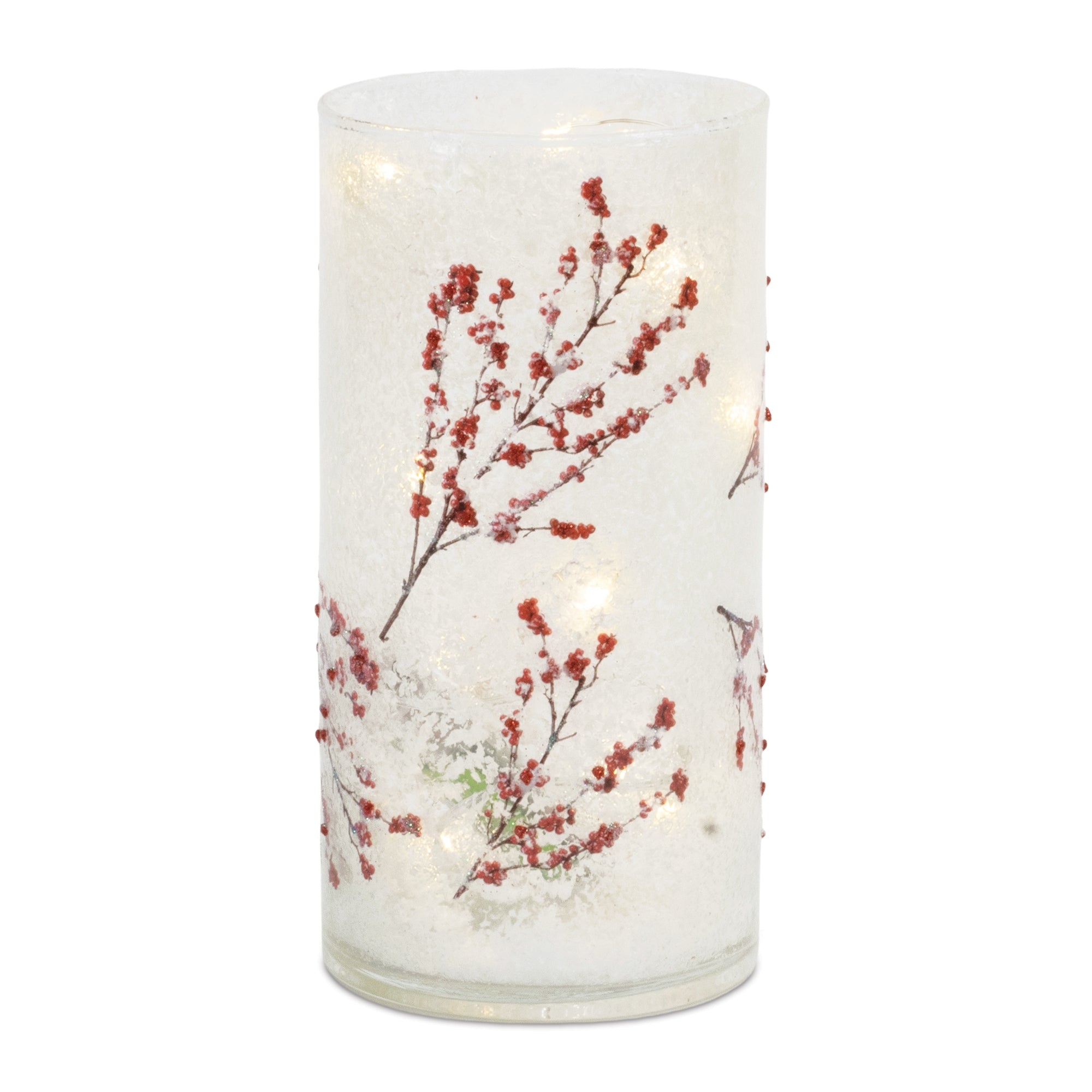 Luminary 4"D x 8"H Glass 2 AA Batteries, Not Included