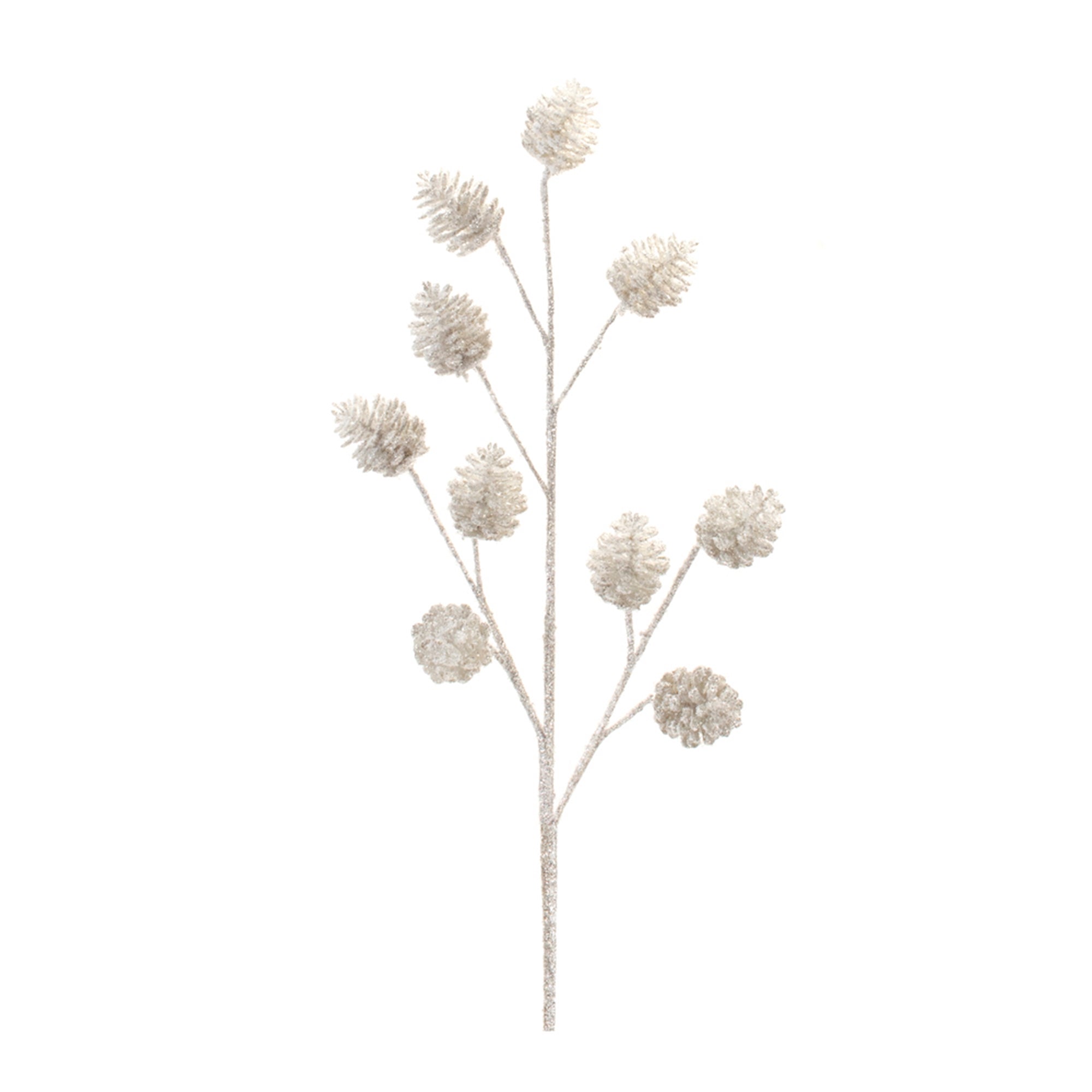 Glitter Pine Cone Spray 31”H