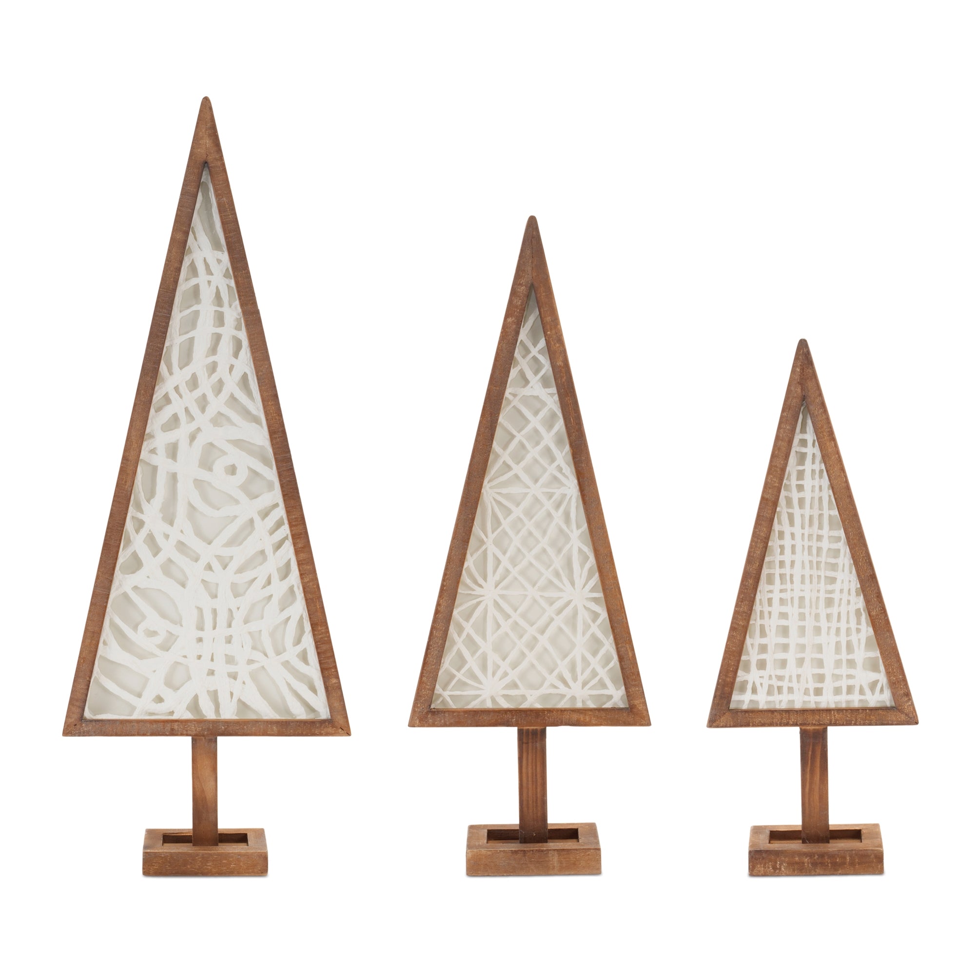 Framed Tree (Set of 3) 19"H, 23"H, 29"H Paper/Wood/Wood