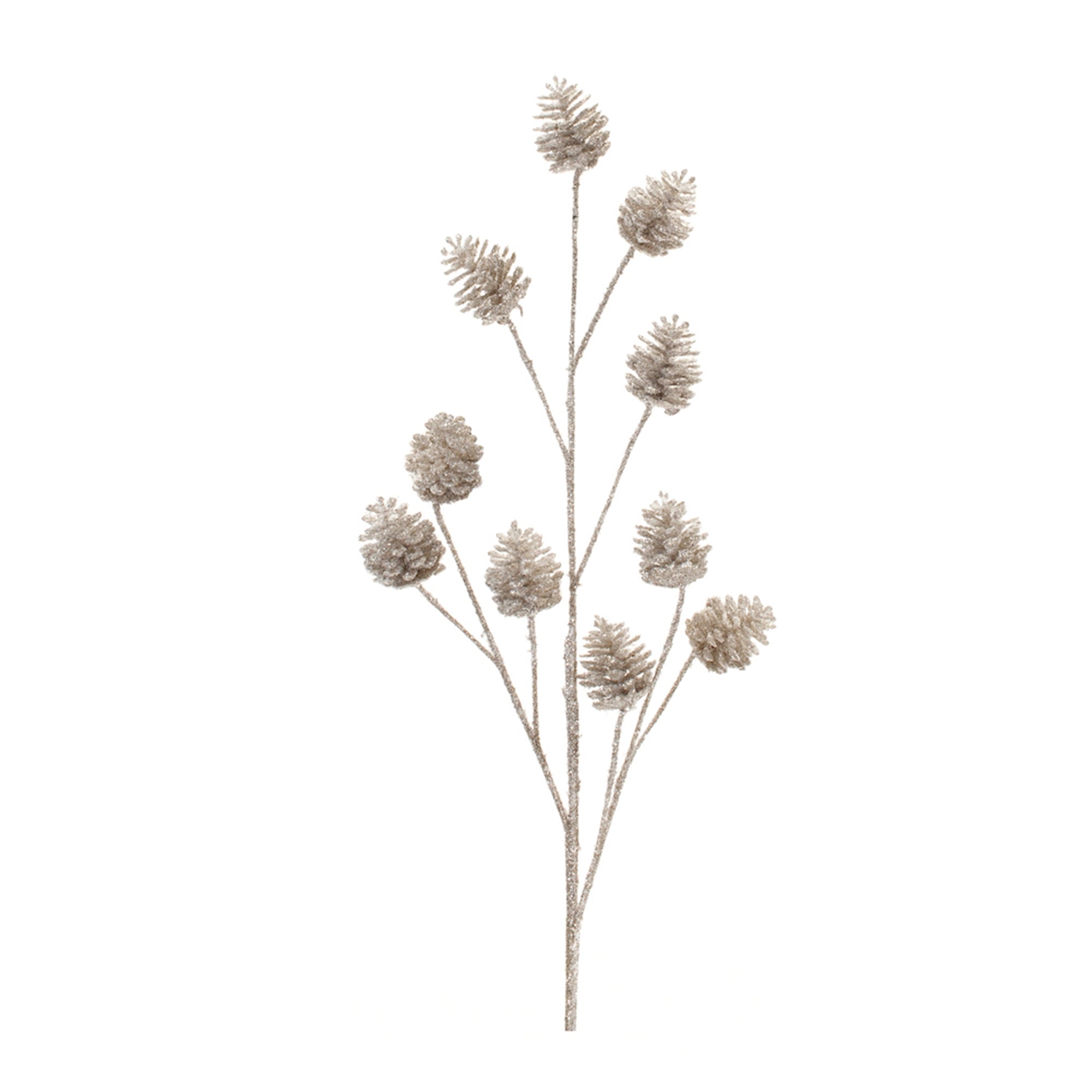 Glitter Pine Cone Spray 31”H
