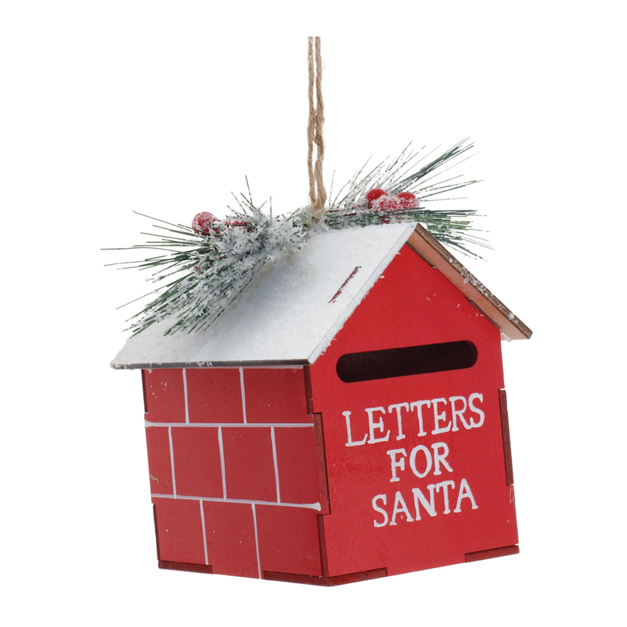 Mailbox Ornament 5.5”H Metal