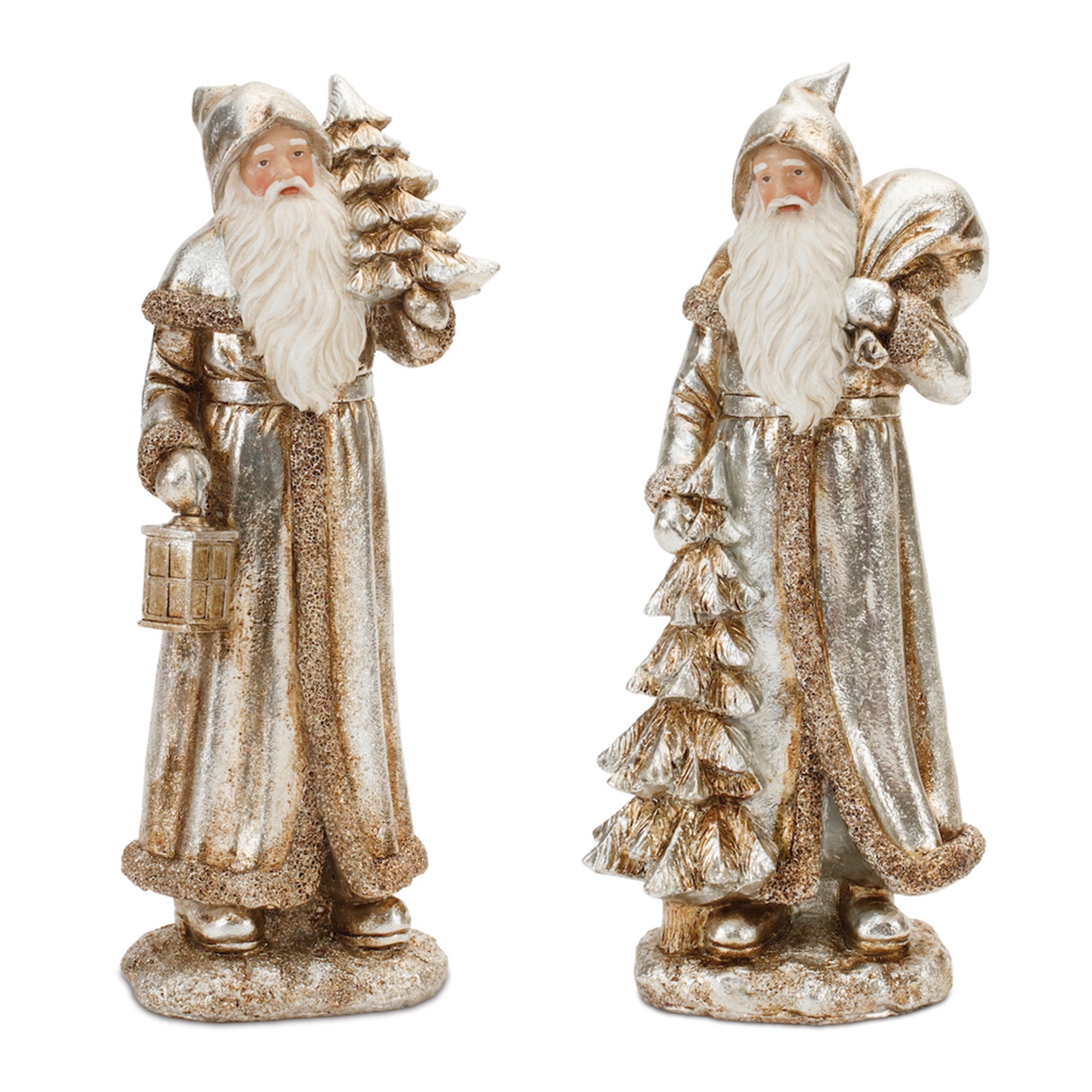 Santa (2 Asst) 12.25”H Resin