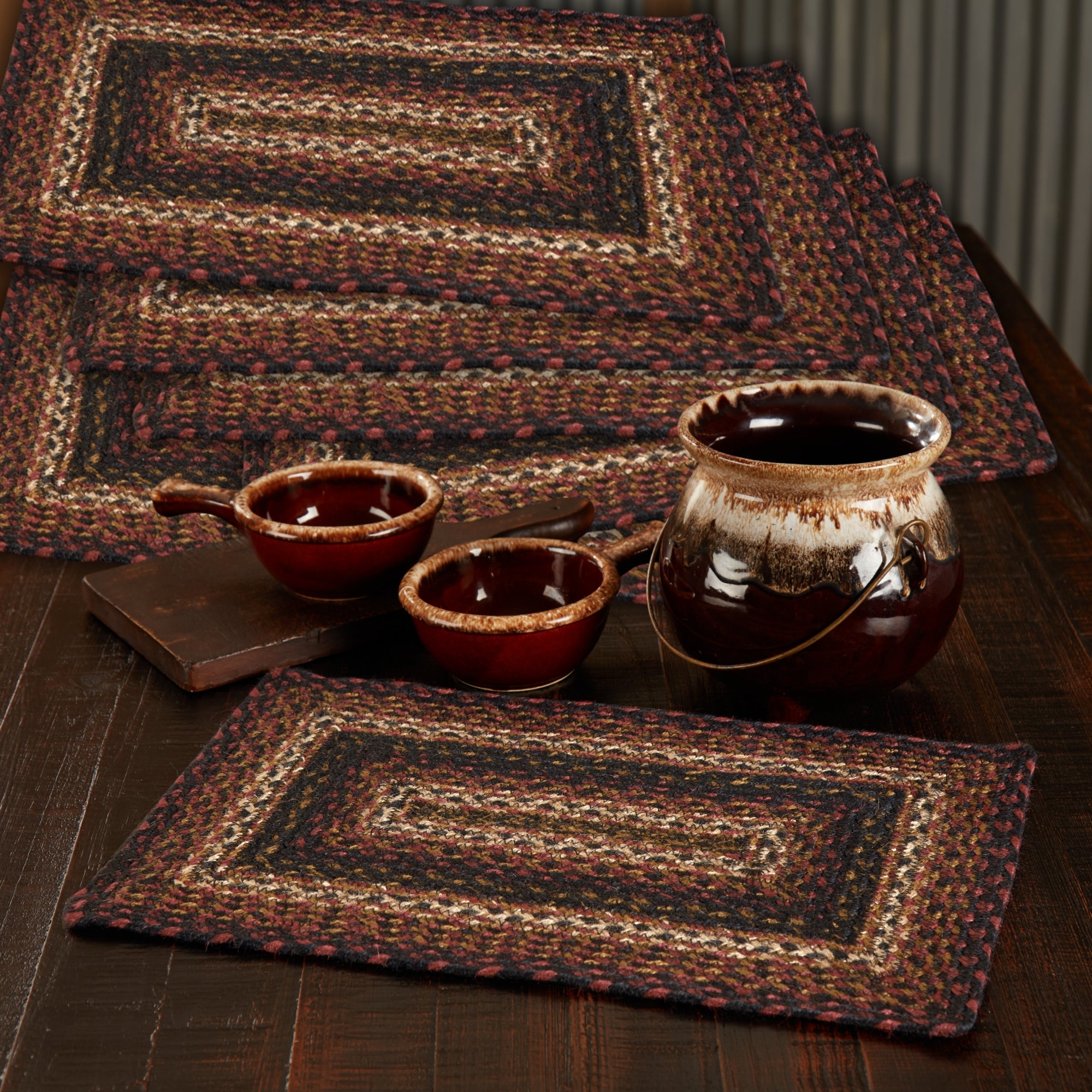 Beckham Jute Rect Placemat Set of 6 12x18