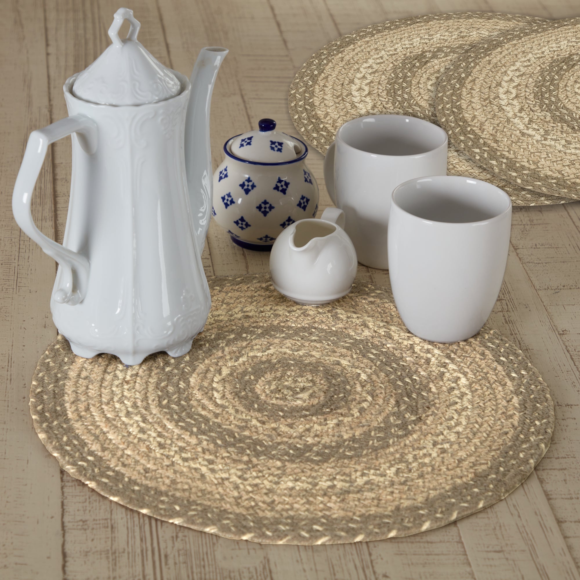 Cobblestone Jute Trivet 15 Set of 3