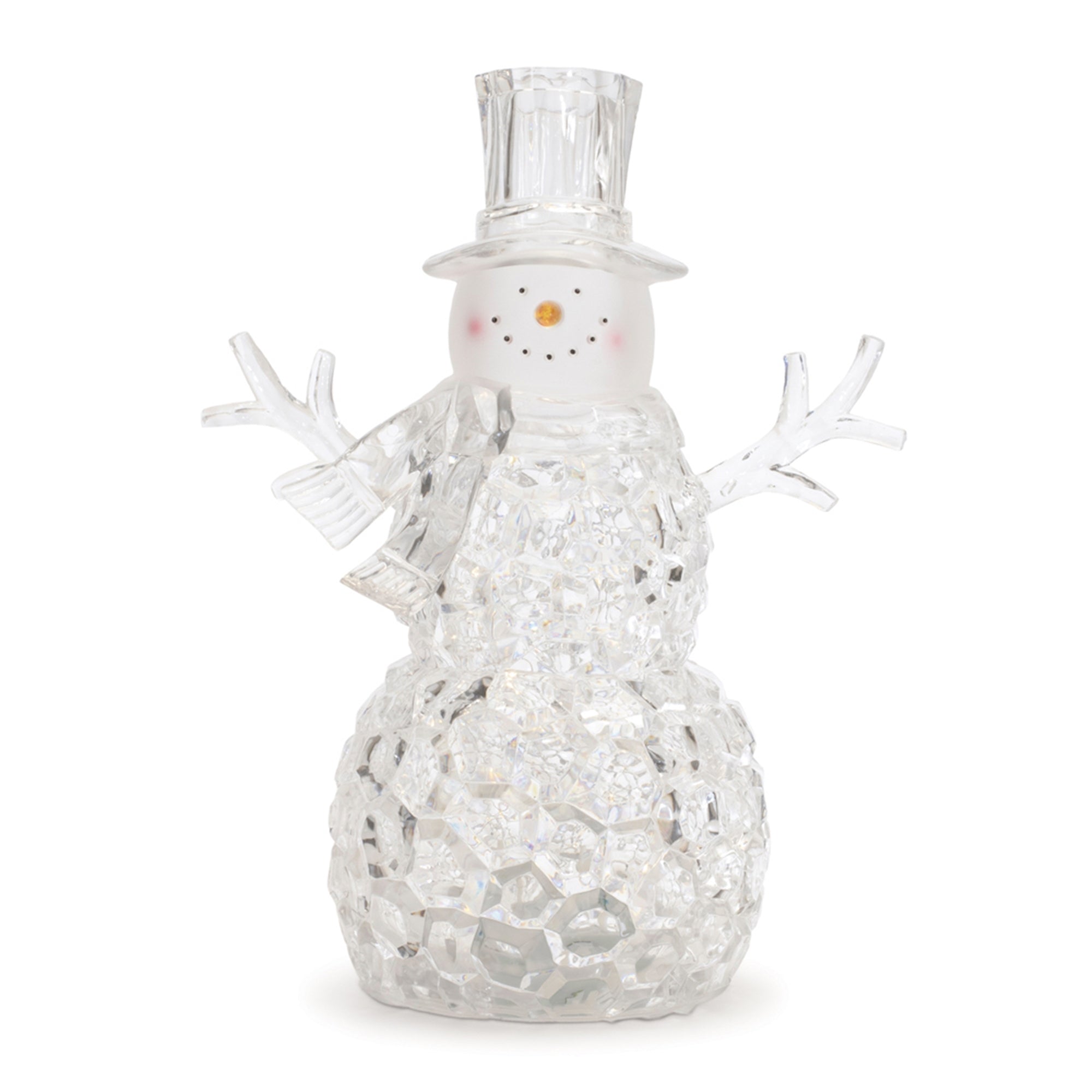 Snowman 11.75”H  6 Hr Timer 3 AA Batteries, Not Included