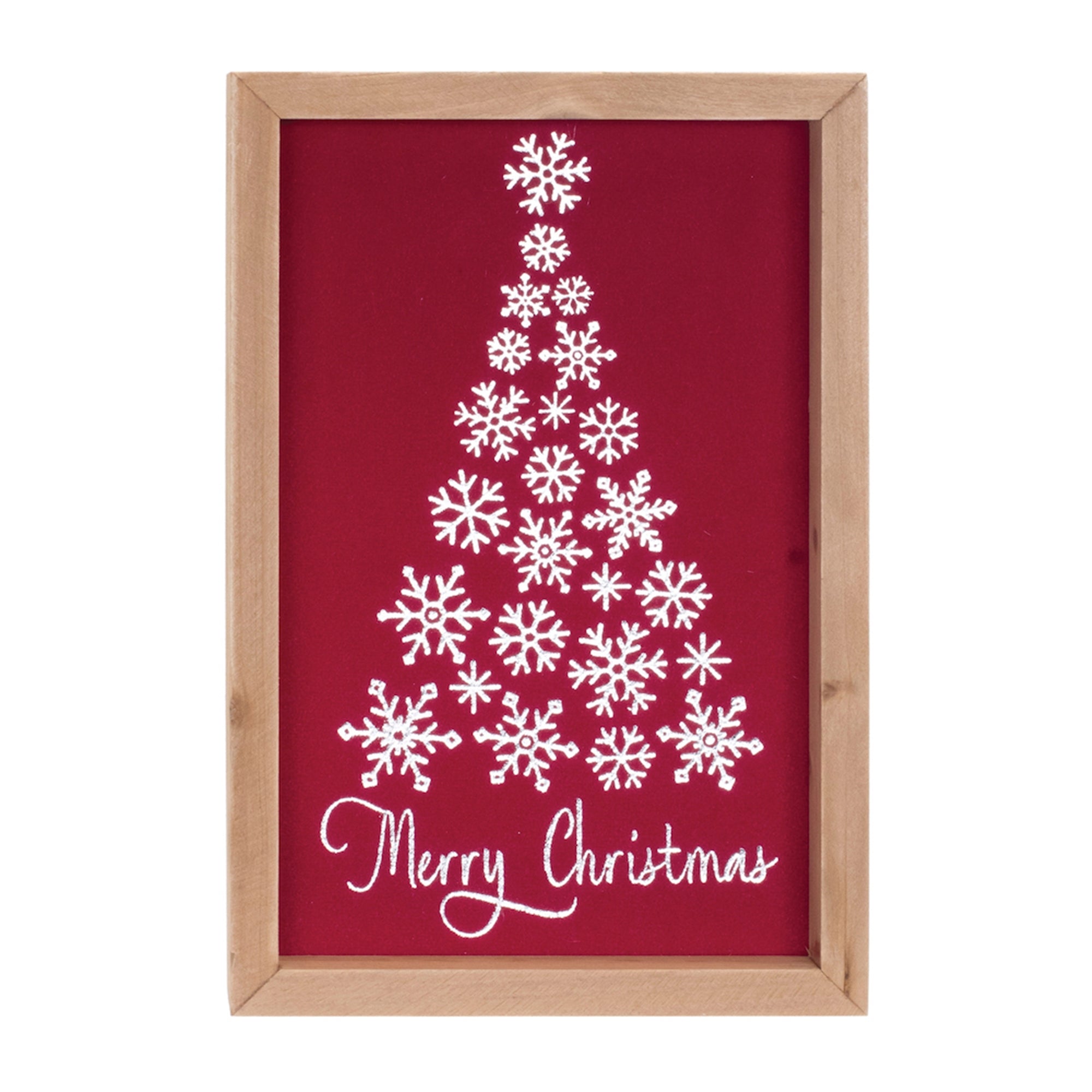 Merry Christmas Frame 6.25"L x 9.5"H Wood/Wood