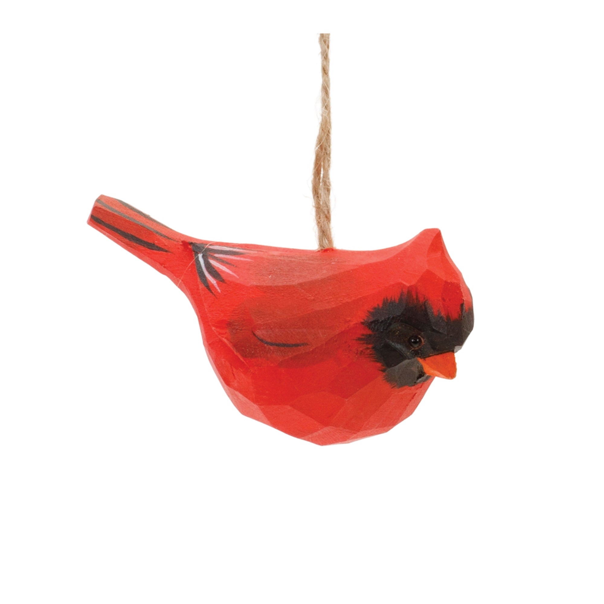 Cardinal Ornament 3.5"L x 2"H Wood