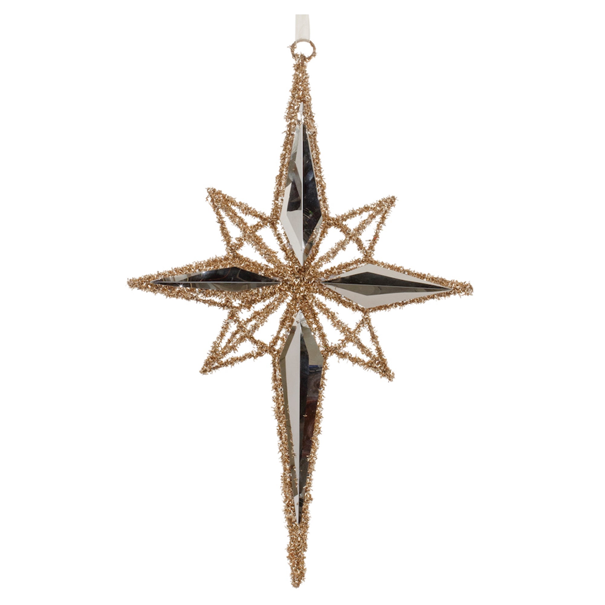Star Ornament 19.5”H Steel/Wire
